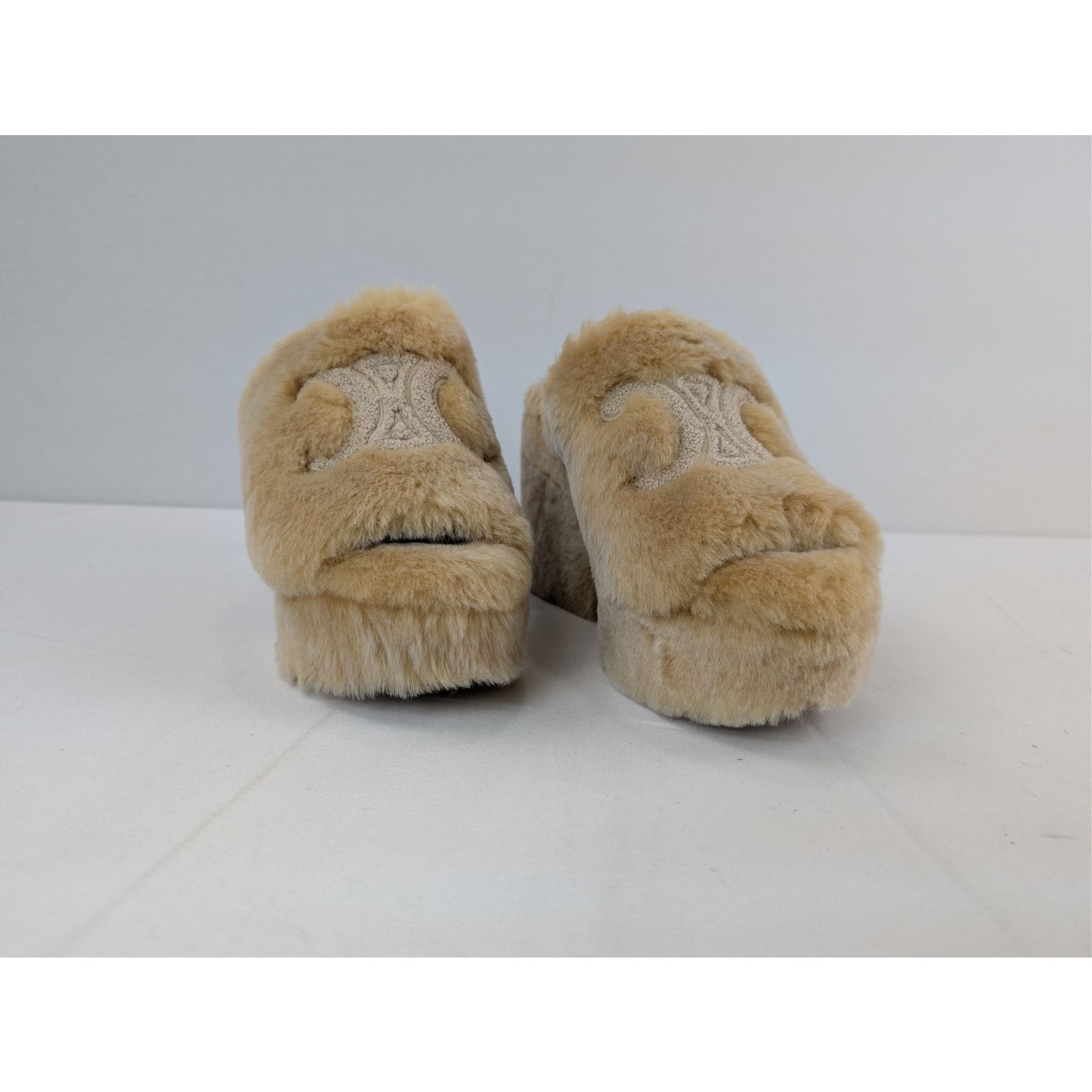 Celine o1rshd1 Elena Mule in Shearling Slide slipper sandal Havana Size US 11 / IT 41 - 5 Thumbnail