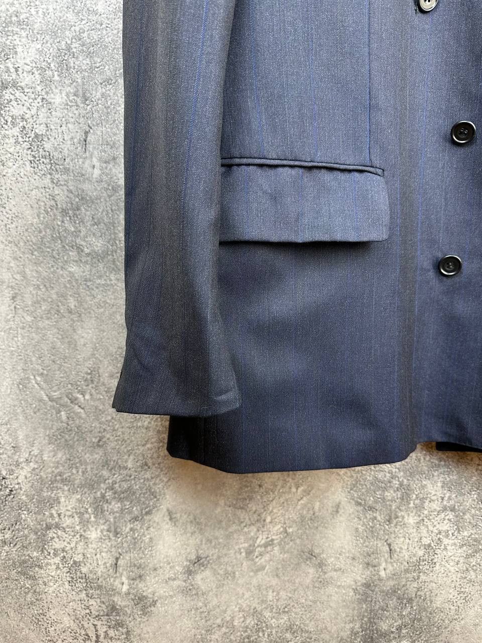 Christian Dior Monsieur Christian Dior Monsieur Double Breasted Striped Wool Suit Size 44S - 11 Thumbnail