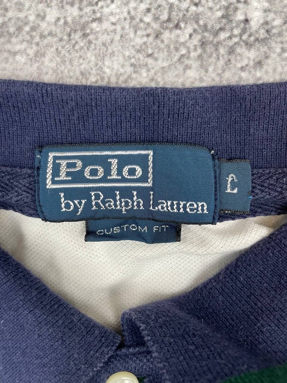 Polo Ralph Lauren Polo Ralph Lauren Men’s Long Sleeve Polo T-Shirt White Navy Size US L / EU 52-54 / 3 - 5 Thumbnail