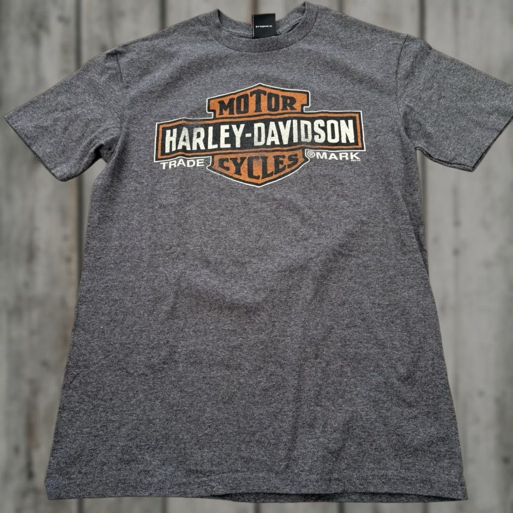 Harley Davidson Harley-Davidson Graphic T Shirt Mens M Gray Motorcycle Biker Tee Mad River Size US M / EU 48-50 / 2 - 1 Thumbnail