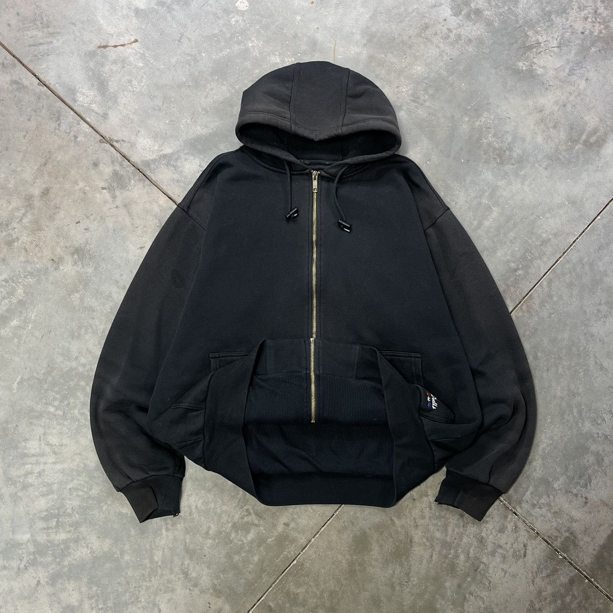 Vintage Walls Vintage Walls Thermal Lined Zip Up Hoodie Sweatshirt Faded Grailed