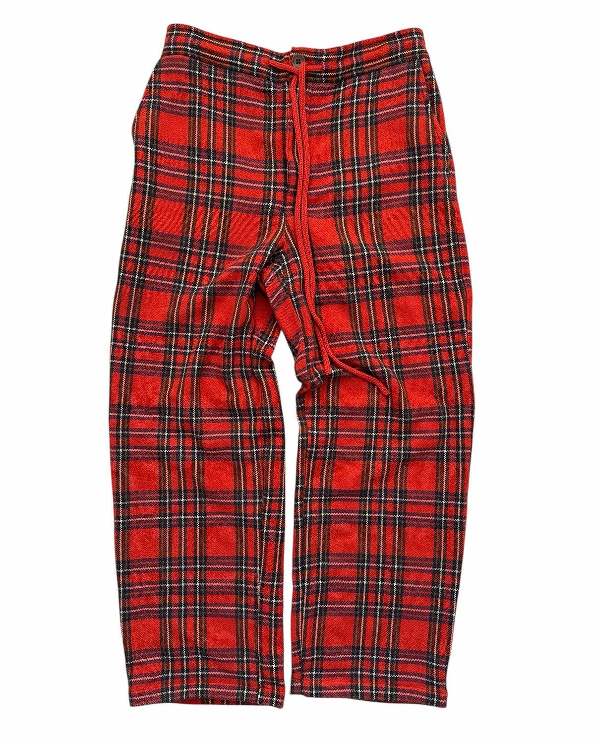 The Elder Statesman $2,795 Cashmere Flame Tartan Lounge Pants Size US 34 / EU 50 - 1 Thumbnail