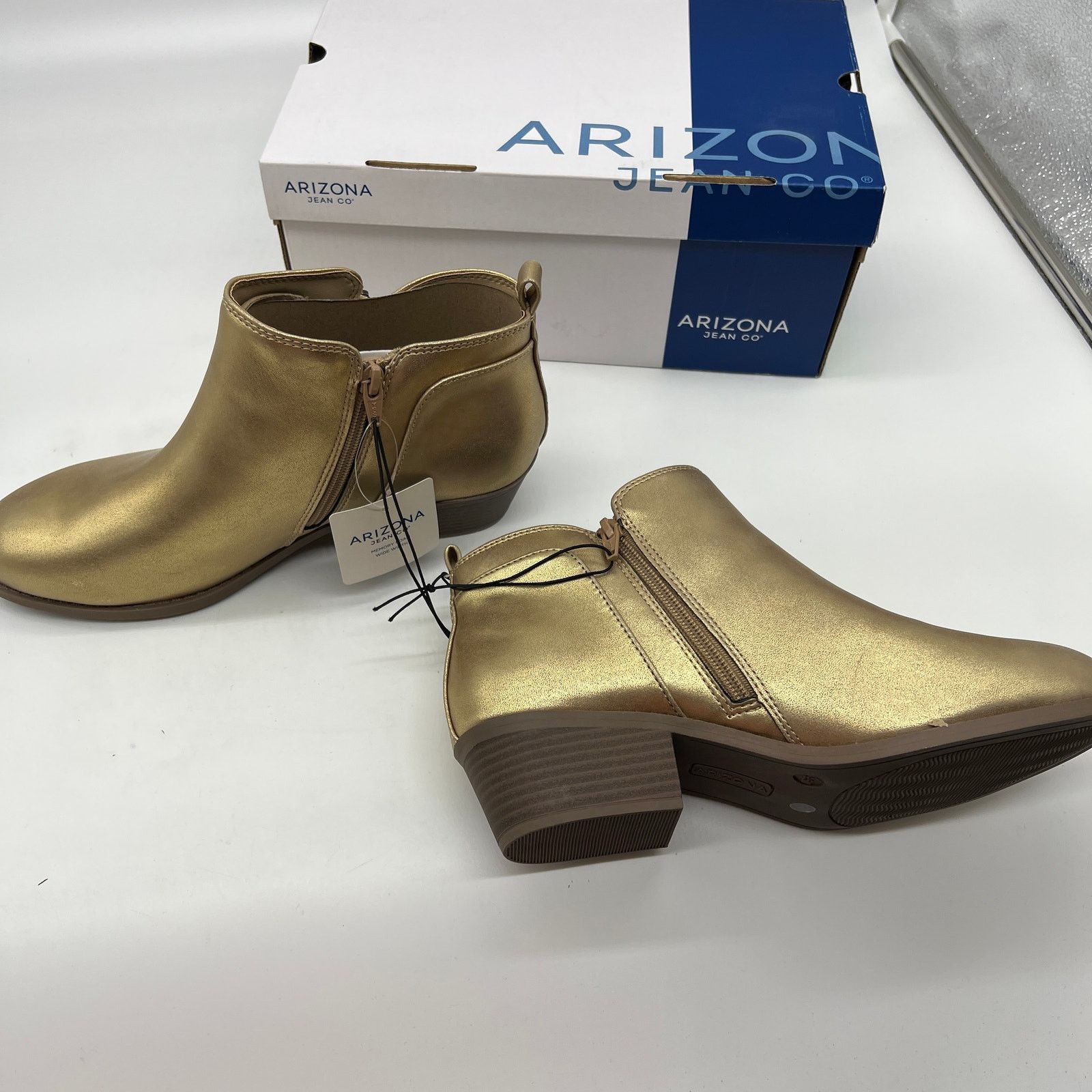 Other Arizona Jean Co Womens Castle Stacked Heel Booties Size US 9.5 / IT 39.5 - 9 Thumbnail
