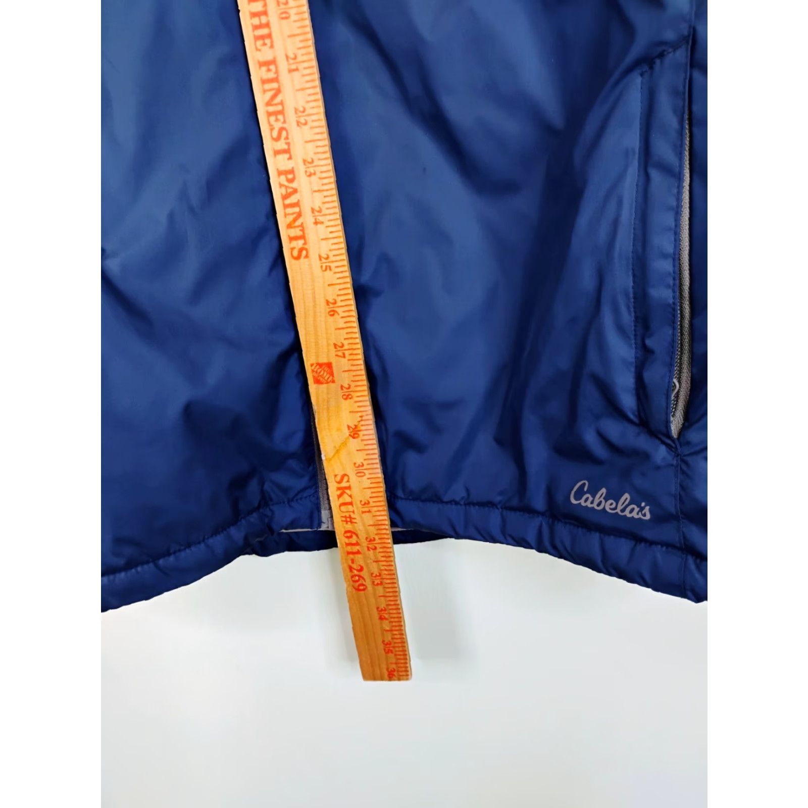 Vintage Cabela's Windbreaker Jacket Lined Windbreaker Jacket Polartec Full Zip Blue Mens Large Tall Size US L / EU 52-54 / 3 - 6 Thumbnail