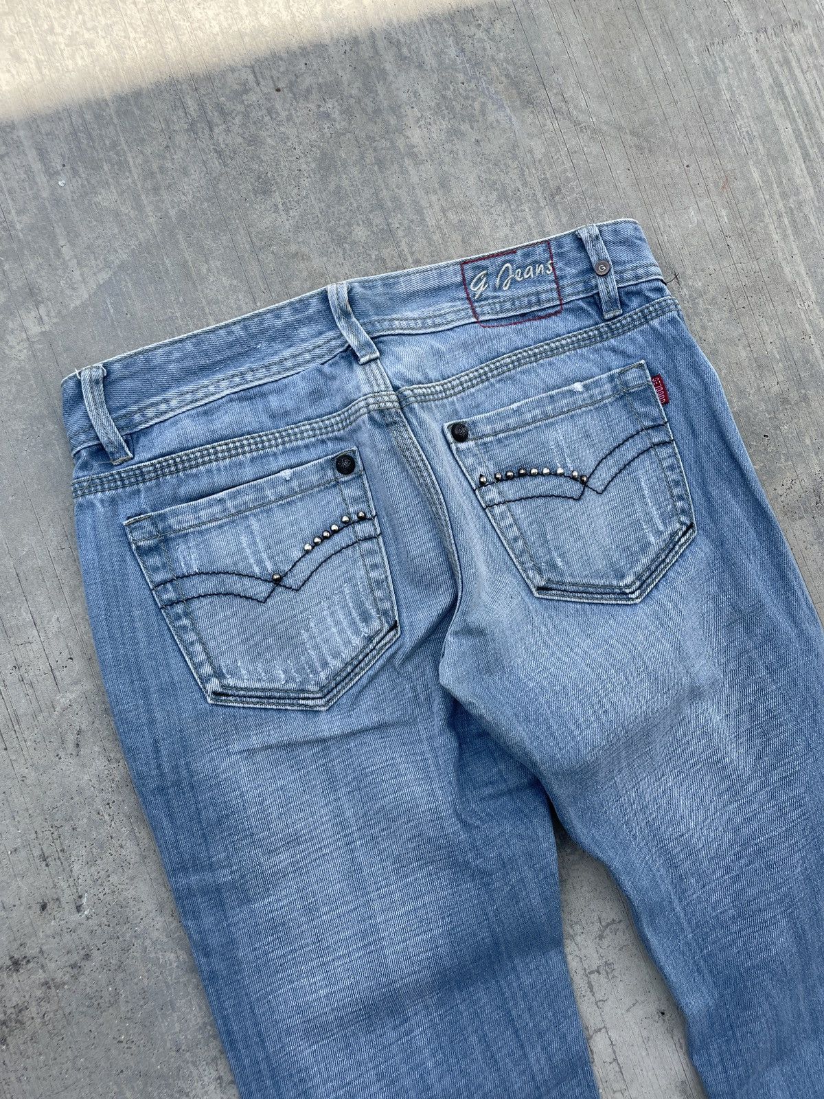 Japanese Brand 2000s JAPANESE BRAND 9 JEANS WHISKER SKINNY PUNK ARCHIVE Size 29" - 7 Thumbnail