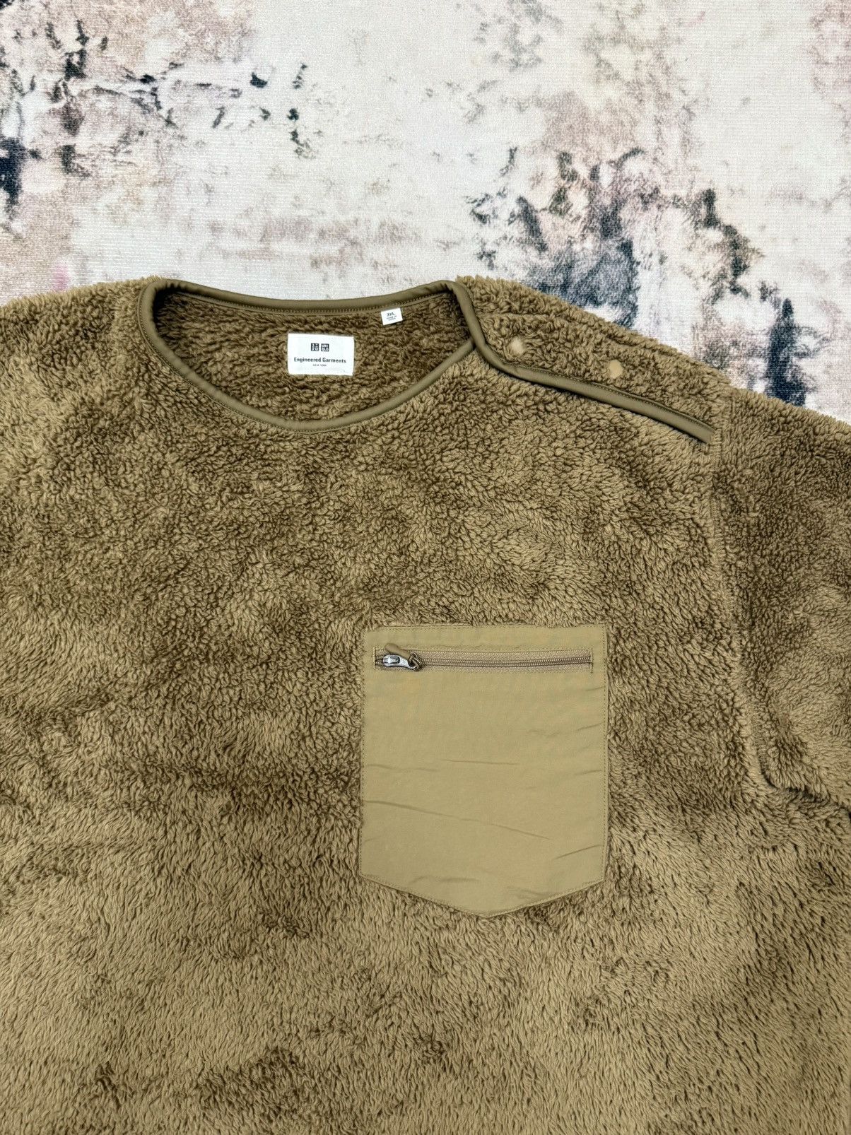 Engineered Garments × Japanese Brand × Uniqlo Engineered Garment Uniqlo Shearling Fleece Sweatshirt Size US XXL / EU 58 / 5 - 4 Thumbnail