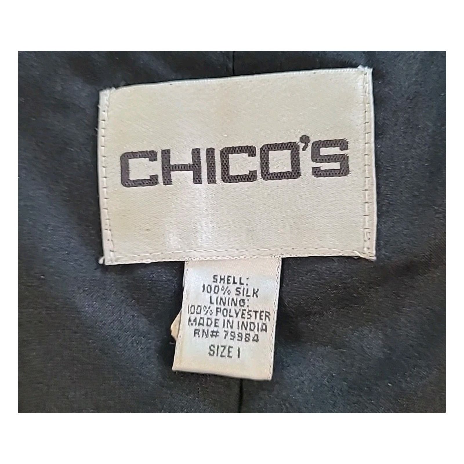 Chicos Chico’s Silk Sequin Jacket Animal Print Cropped M Size M / US 6-8 / IT 42-44 - 5 Thumbnail