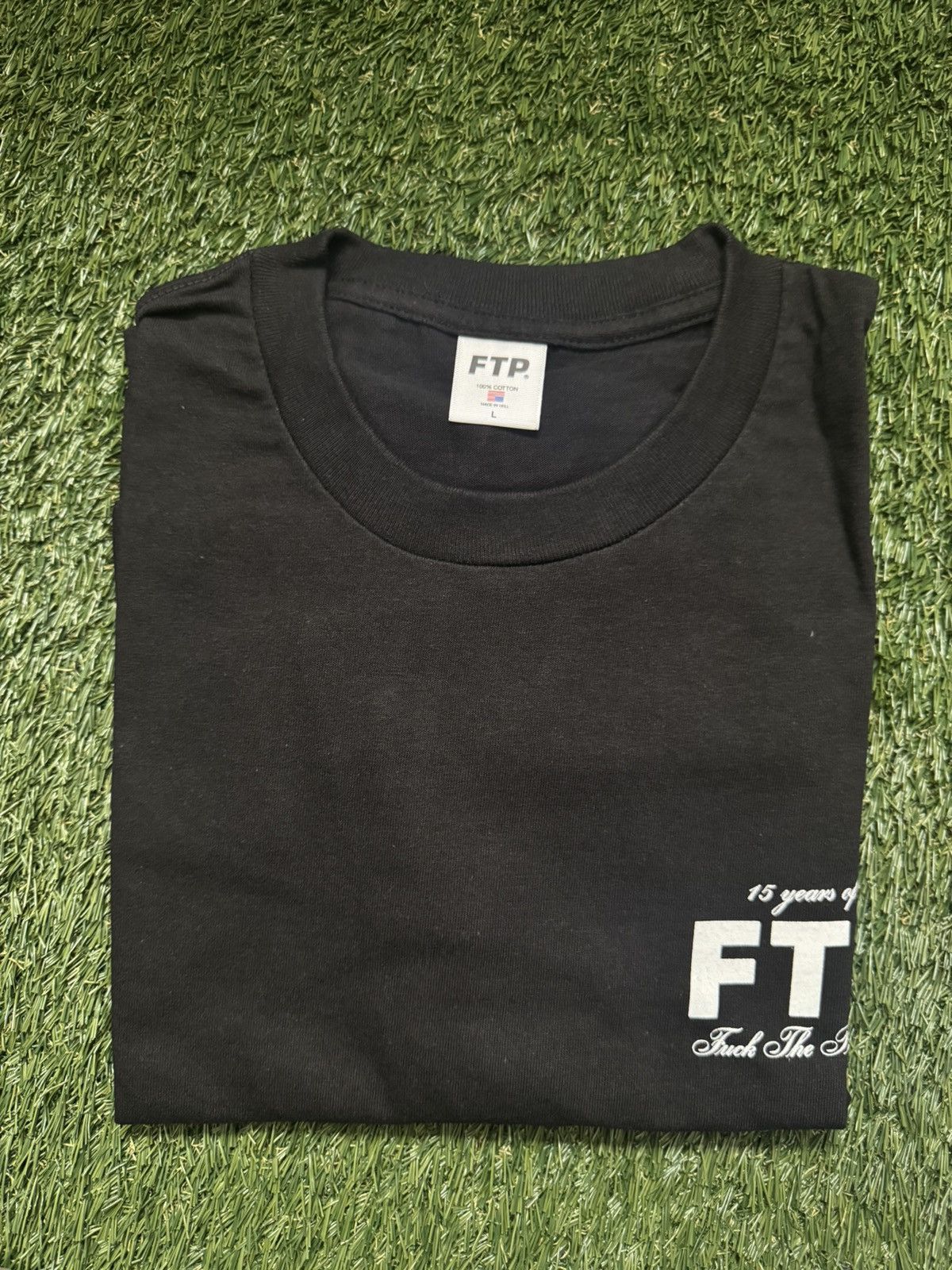 Fuck The Population FTP 15 Year Anniversary Tee Black (Large) Size US L / EU 52-54 / 3 - 3 Thumbnail