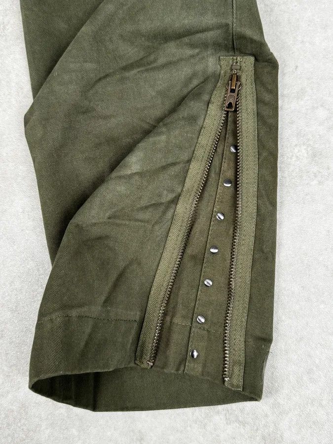 Daniele Alessandrini Daniele Alessandrini Green Cross Patch Flare Pants Size US 30 / EU 46 - 11 Thumbnail