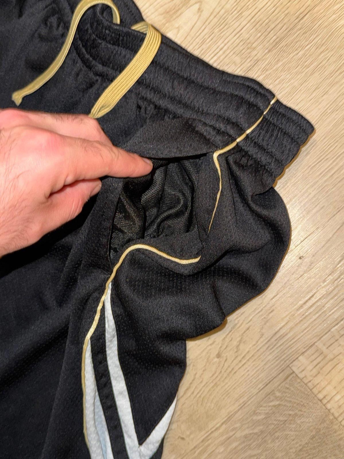 Nike AND1 Shiny Dazzle Gold Hoop Shorts Mens SM Vintage Y2K 90s Size US 30 / EU 46 - 2 Thumbnail