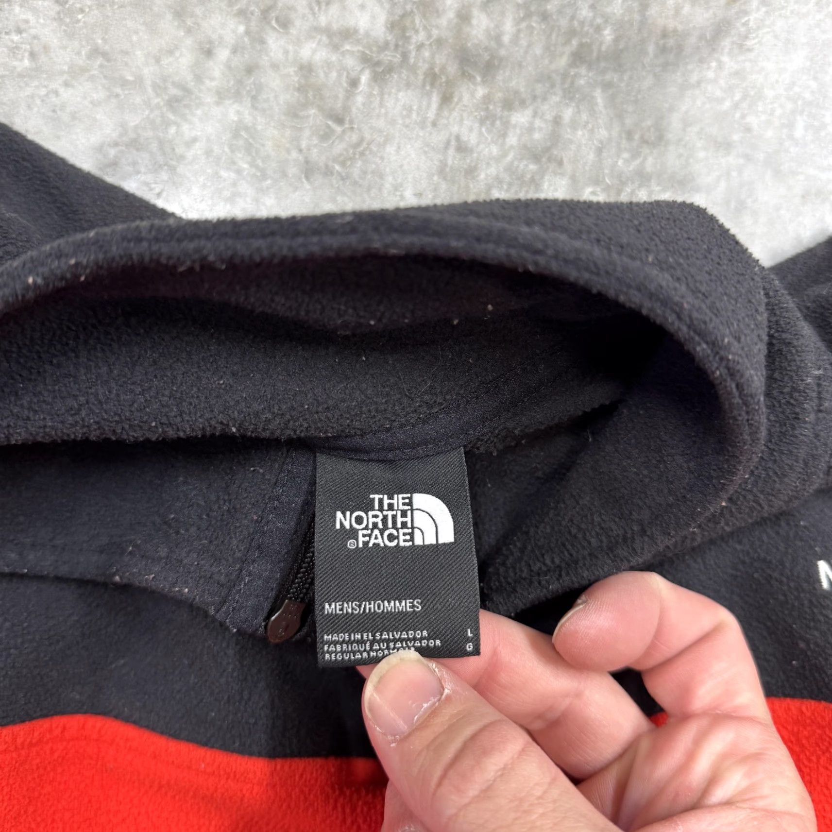The North Face The North Face Fleece Pullover Mens Large Red Black Quarter Zip Jacket Size US L / EU 52-54 / 3 - 3 Thumbnail