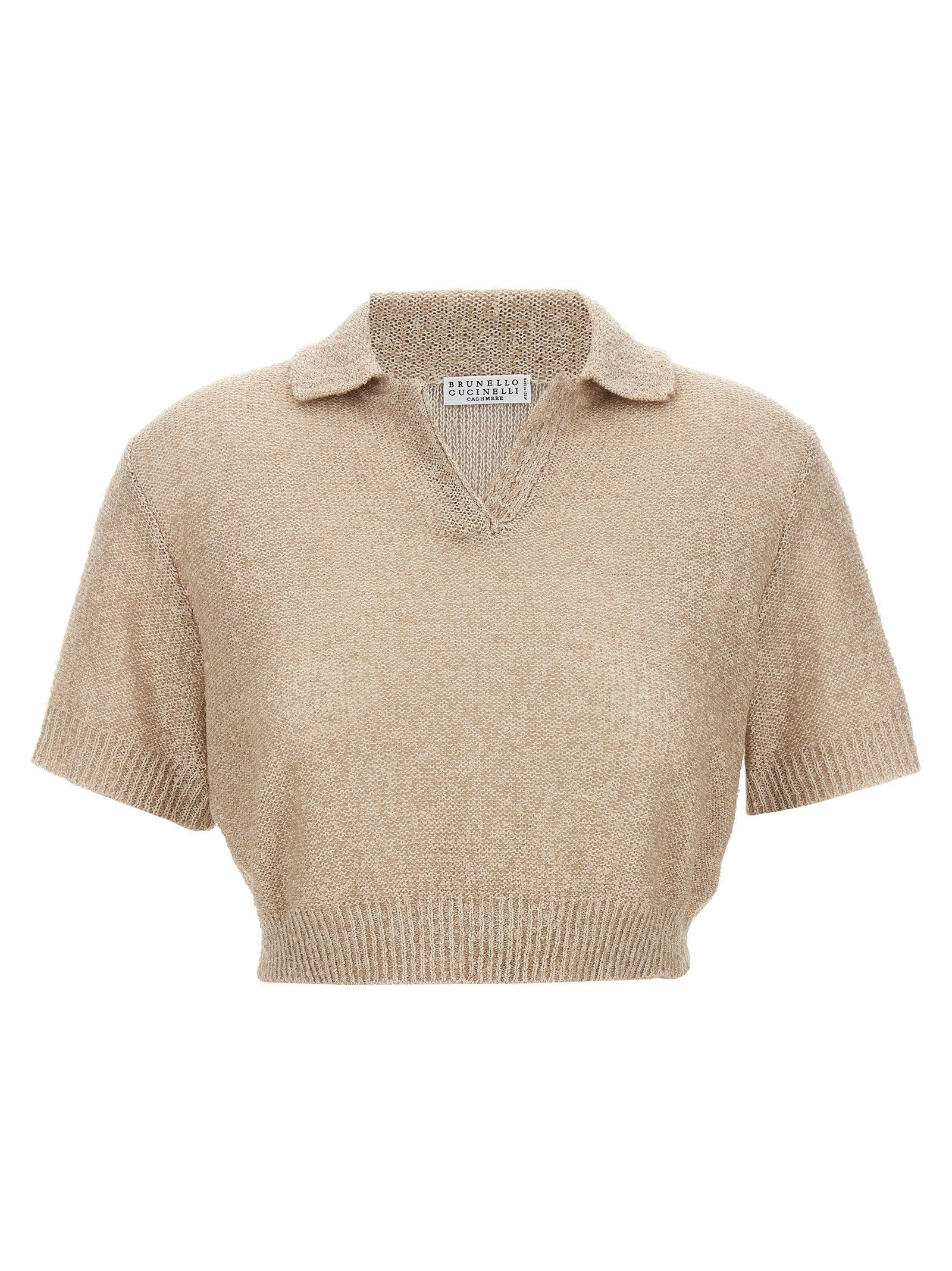 Brunello Cucinelli Sequin polo shirt Size S / US 4 / IT 40 - 1 Thumbnail