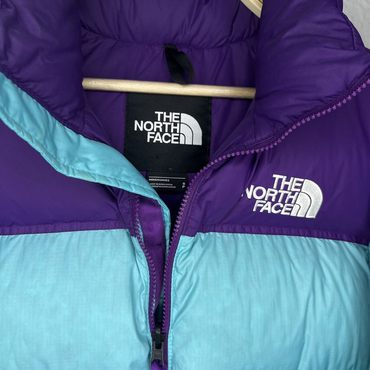 The North Face The North Face Nuptse 700 Turqoise Blue Purple Logo Puffer Size US S / EU 44-46 / 1 - 6 Thumbnail