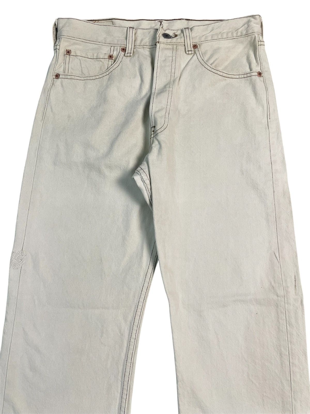 Levi's Vintage 90s Levis 501 white Jeans Size US 30 / EU 46 - 4 Thumbnail