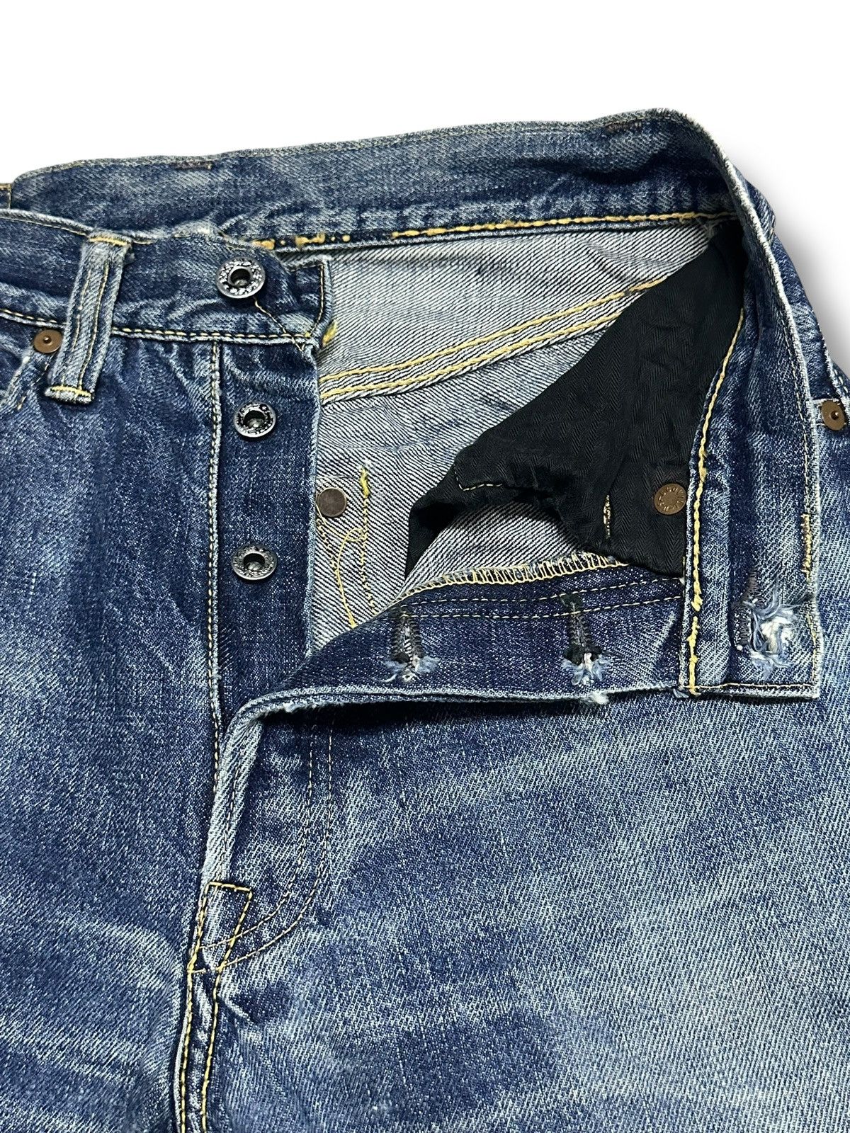 Skull Jeans by an Alchemist Rare SKULL Jeans By An Alchemist Selvedged 5002xx Distressed Size US 28 / EU 44 - 14 Thumbnail