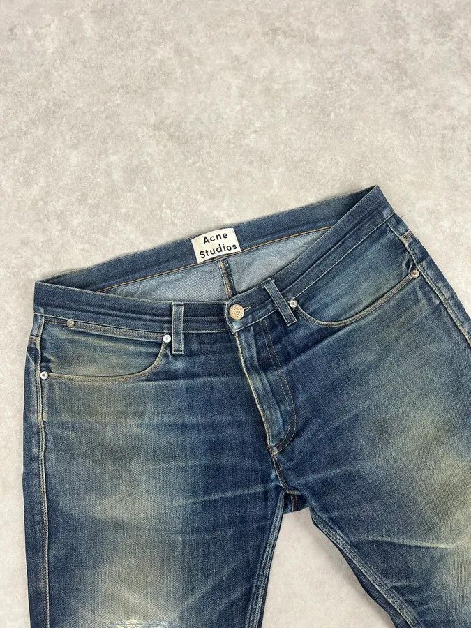 Acne Studios Acne Studios Navy Faded Rebel Denim Jeans Size US 32 / EU 48 - 6 Thumbnail