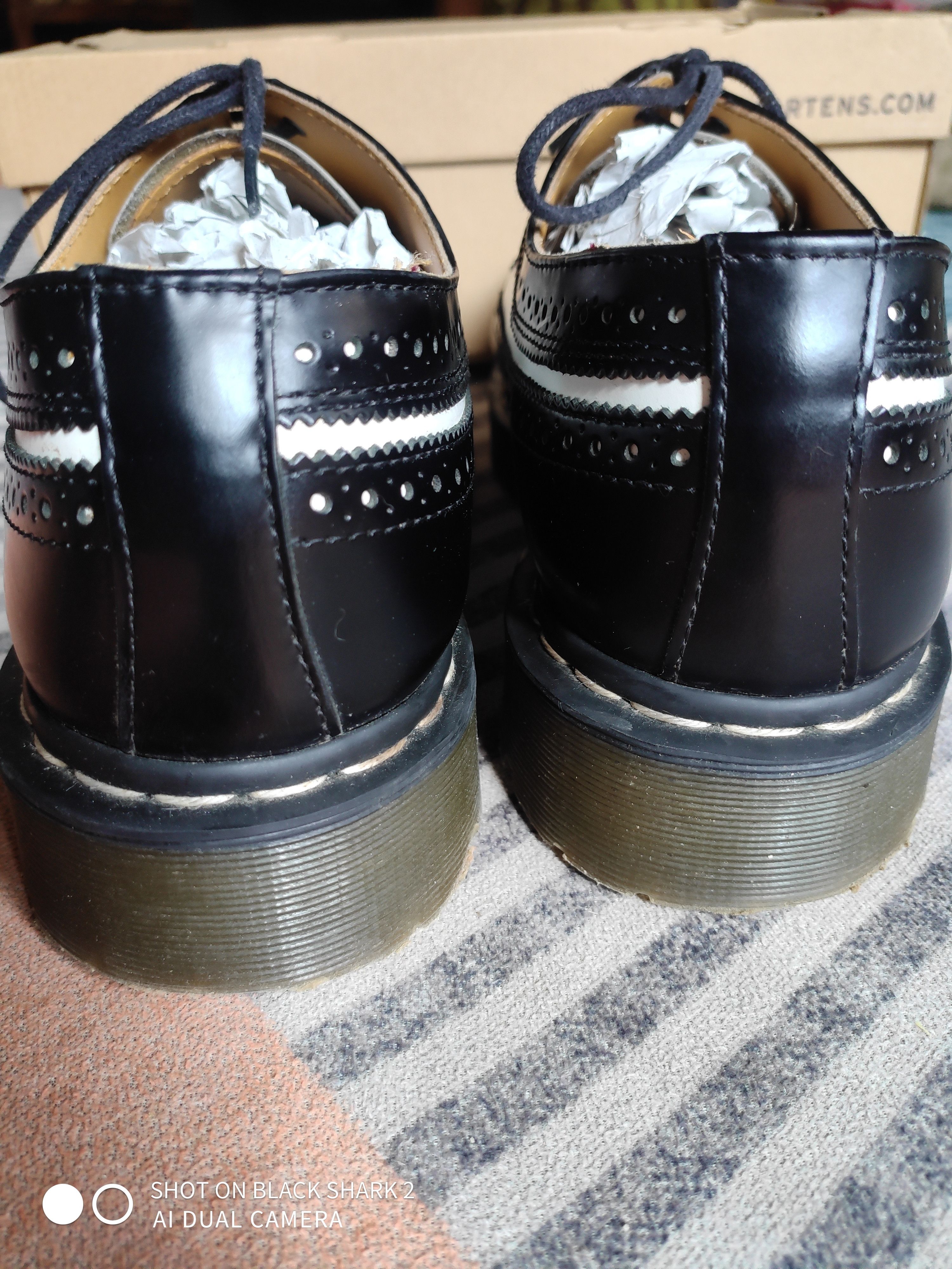 Dr. Martens Dr Martens black/white(two tone) made in vietnam Size US 12.5 / EU 45-46 - 4 Thumbnail