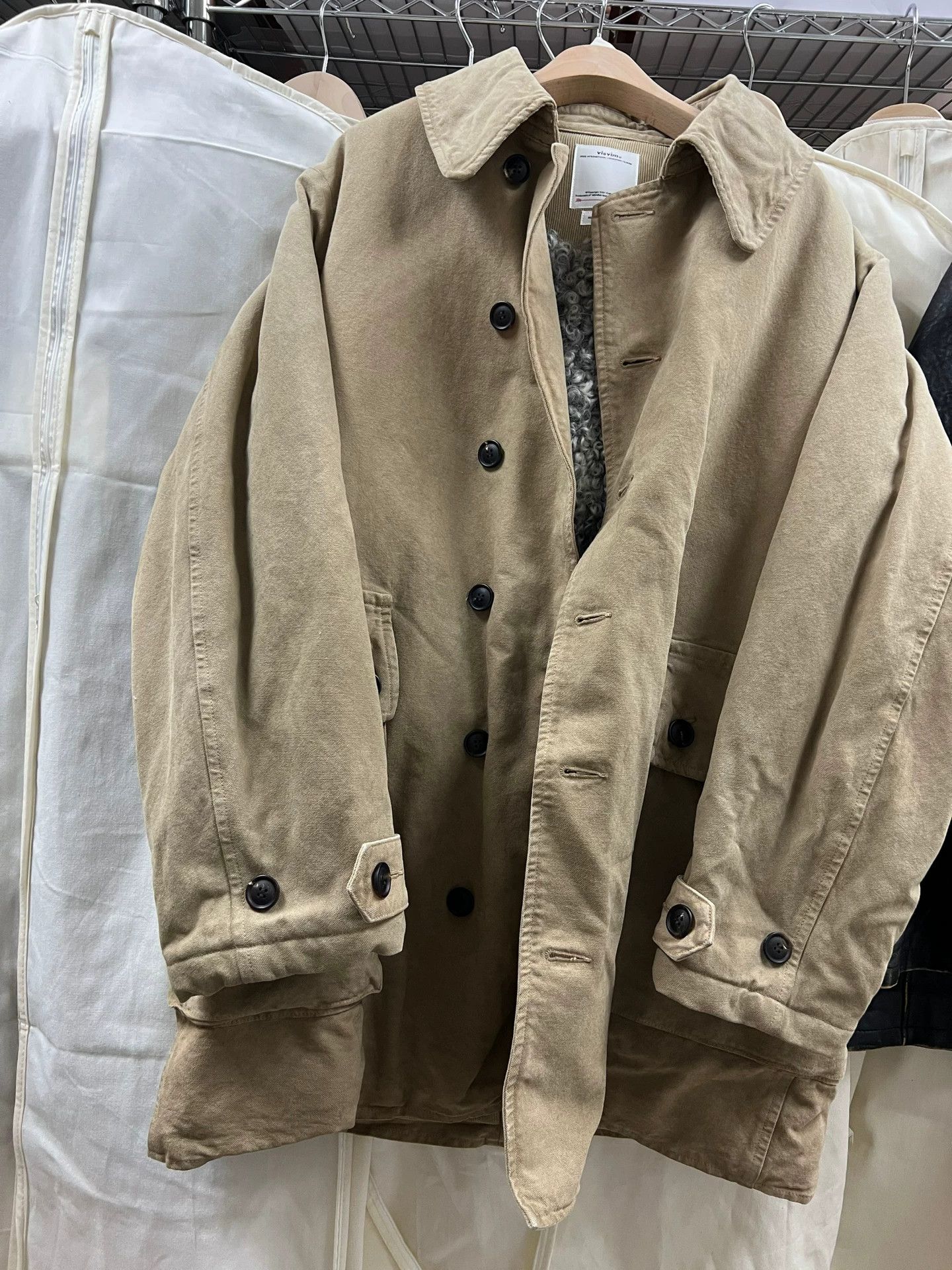visvim WINFIELD COAT IVORY 3 新品未使用 おまけ付き VISVIM Winfield Field Coat with Genuine Shearling Collar | Nordstrom