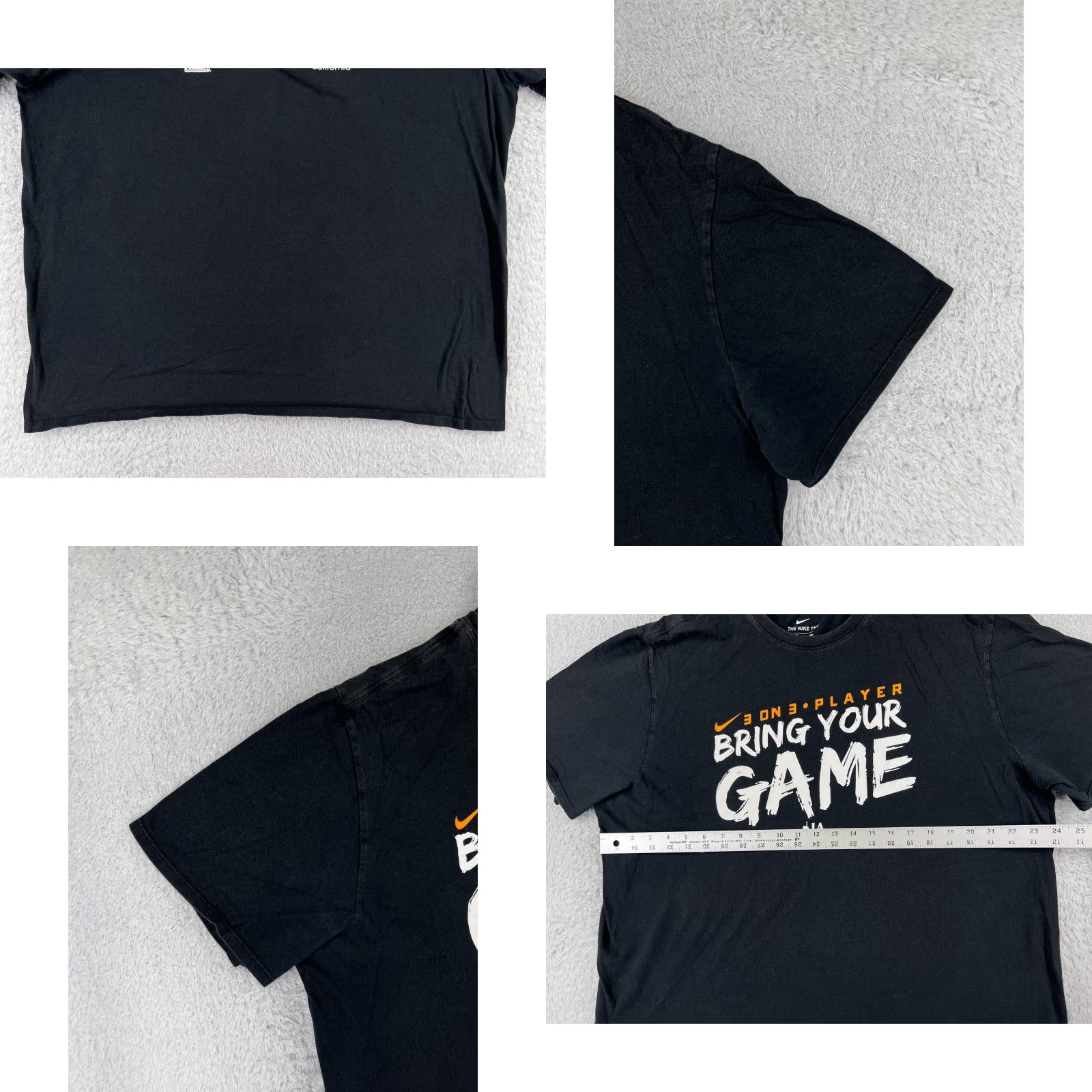 Nike Nike Shirt Mens 2XL Black Jersey Cotton Logo 3 On 3 Basketball 2019 Bring Your Game T‑Shirt Size US XXL / EU 58 / 5 - 8 Thumbnail