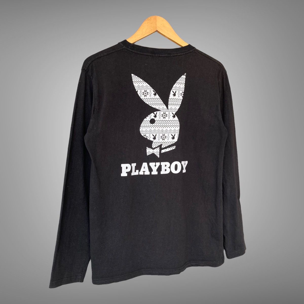 Playboy × Vintage Vintage Playboy Spell Out Logo Longsleeve Size US M / EU 48-50 / 2 - 2 Thumbnail