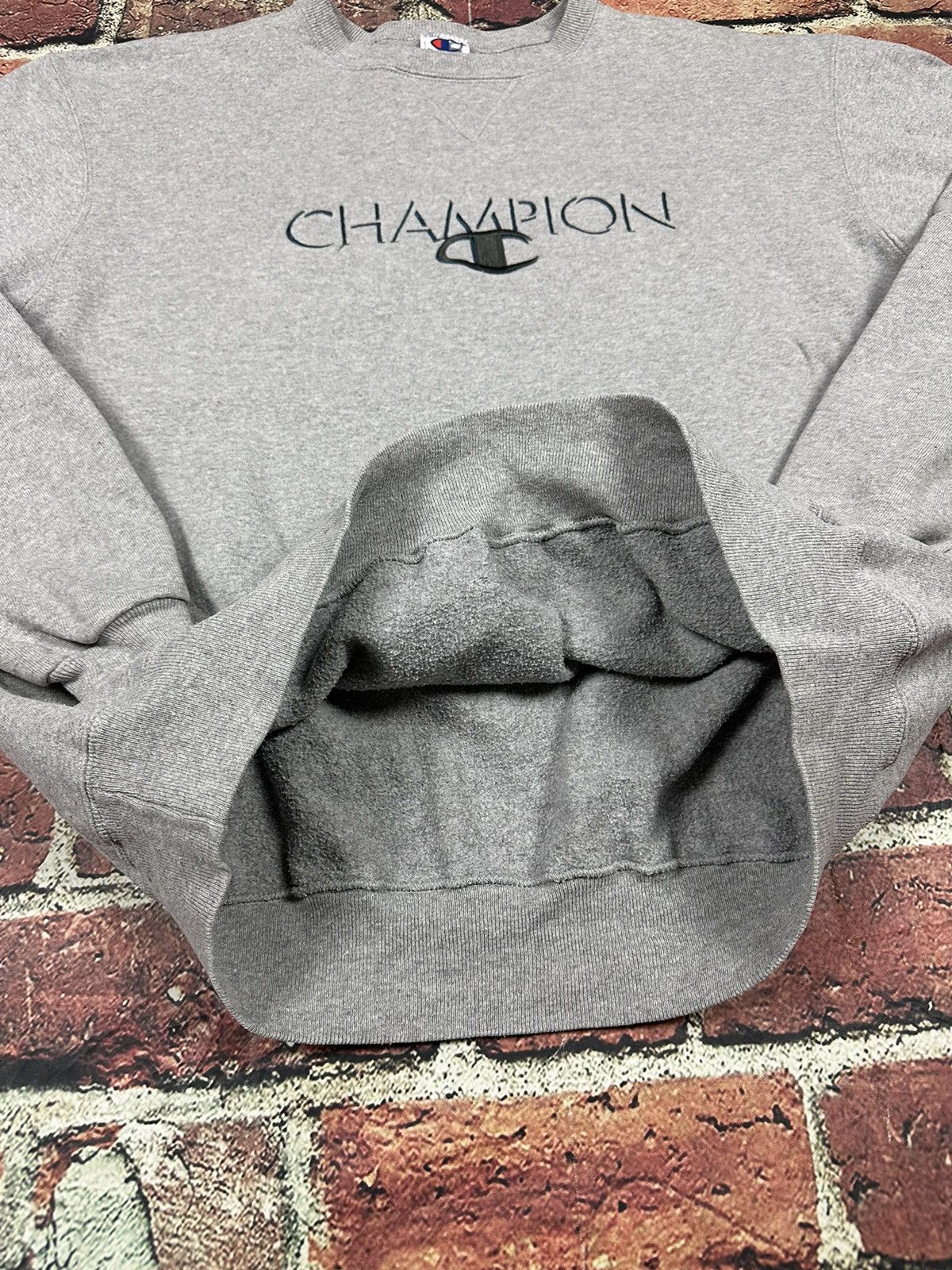 Champion Vintage 90s Champion Sweatshirt Spell Out Logo Embroidered Size US XL / EU 56 / 4 - 7 Thumbnail