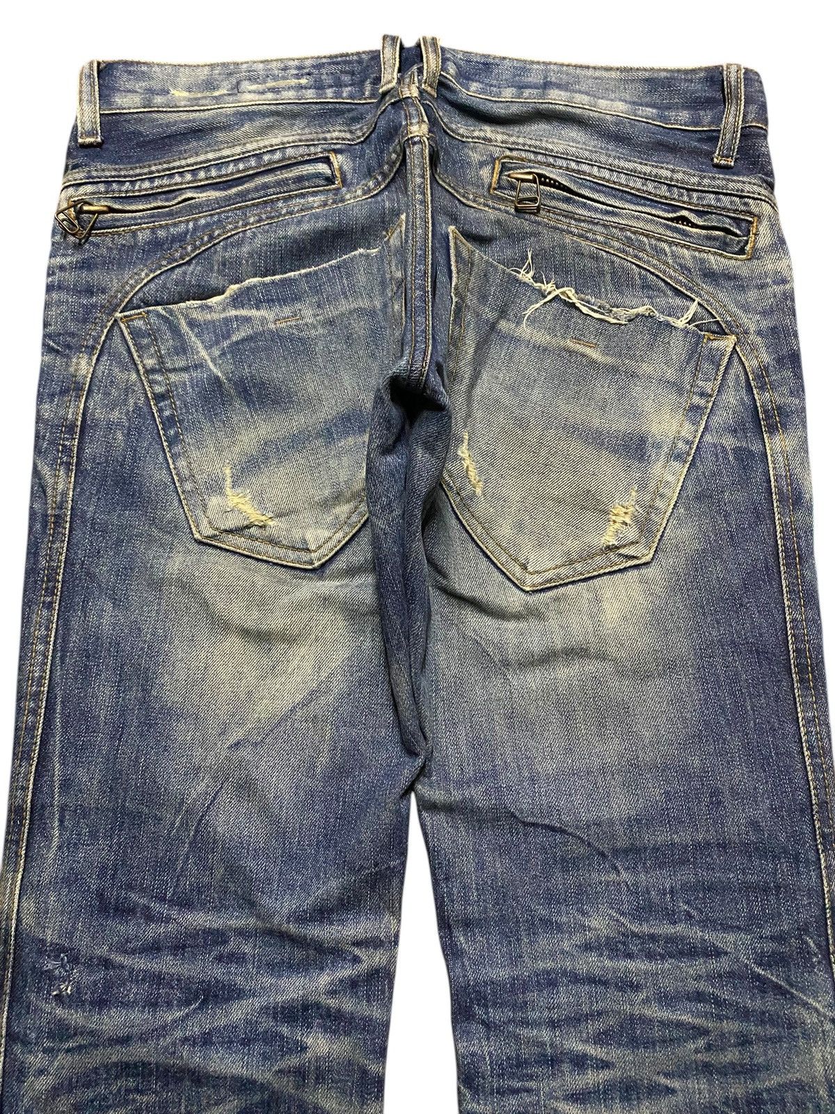 POST ARCHIVE FACTION (PAF) Denim People Republic Distressed Blue Black Size US 33 - 4 Thumbnail