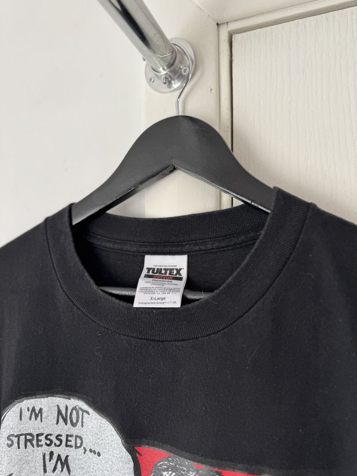 Vintage Vintage 90s Humor "I am focused" Printed logo Tee Size US XL / EU 56 / 4 - 4 Thumbnail