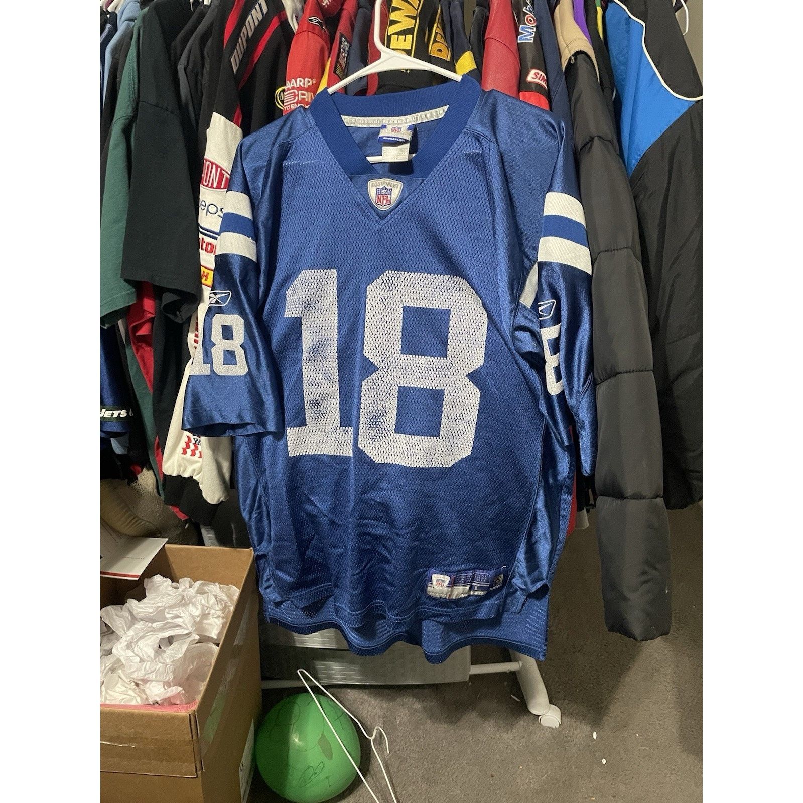 Reebok Size L- VTG Peyton Manning Indiana Colts Reebok NFL Jersey Size US L / EU 52-54 / 3 - 1 Thumbnail