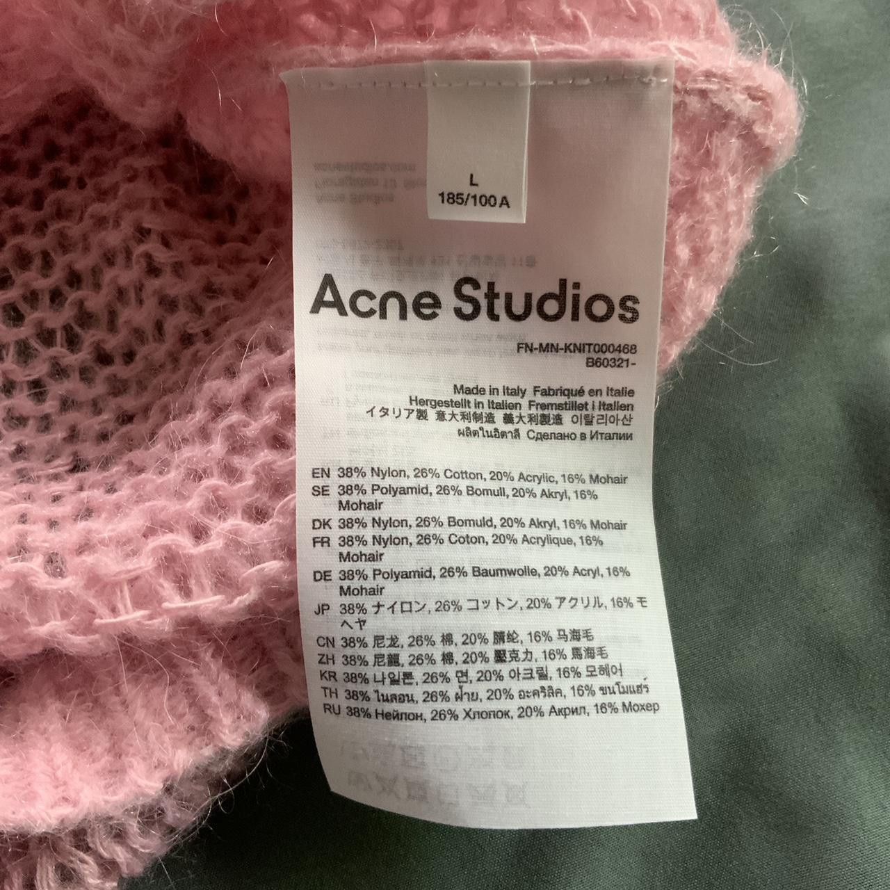Acne Studios Kitaly Glittered Logo Knit Sweater Size US L / EU 52-54 / 3 - 3 Thumbnail
