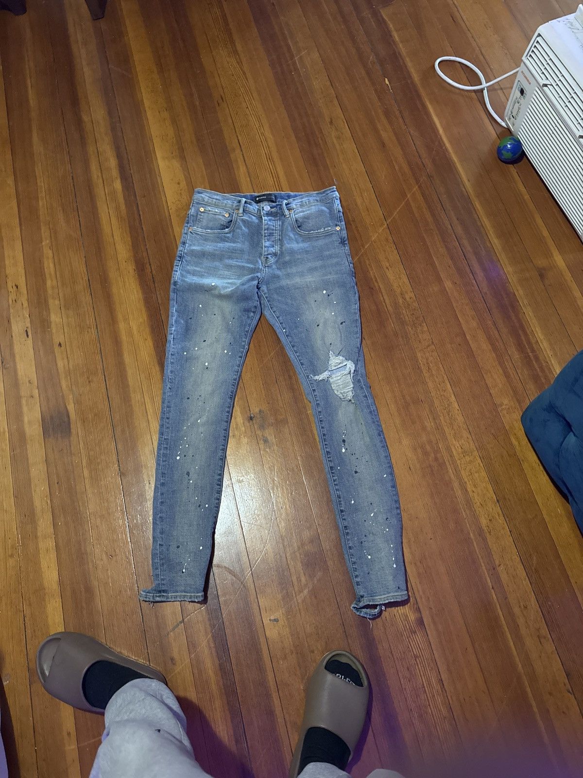 Purple Brand Purple Brand Paint Splatter Denim Size US 31 - 3 Thumbnail