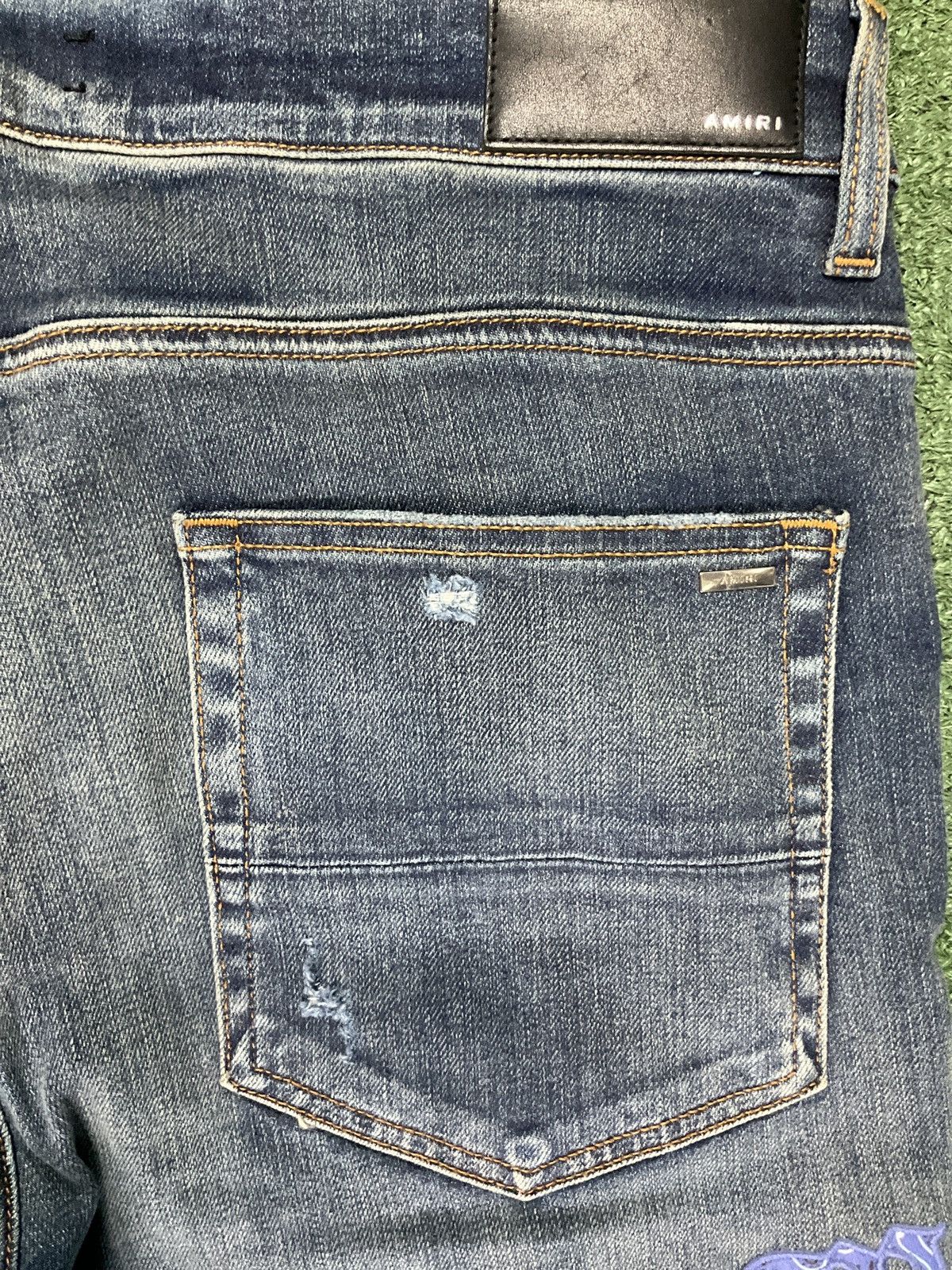 Amiri Amiri Thrasher Stone Indigo Jeans Size US 36 / EU 52 - 6 Thumbnail