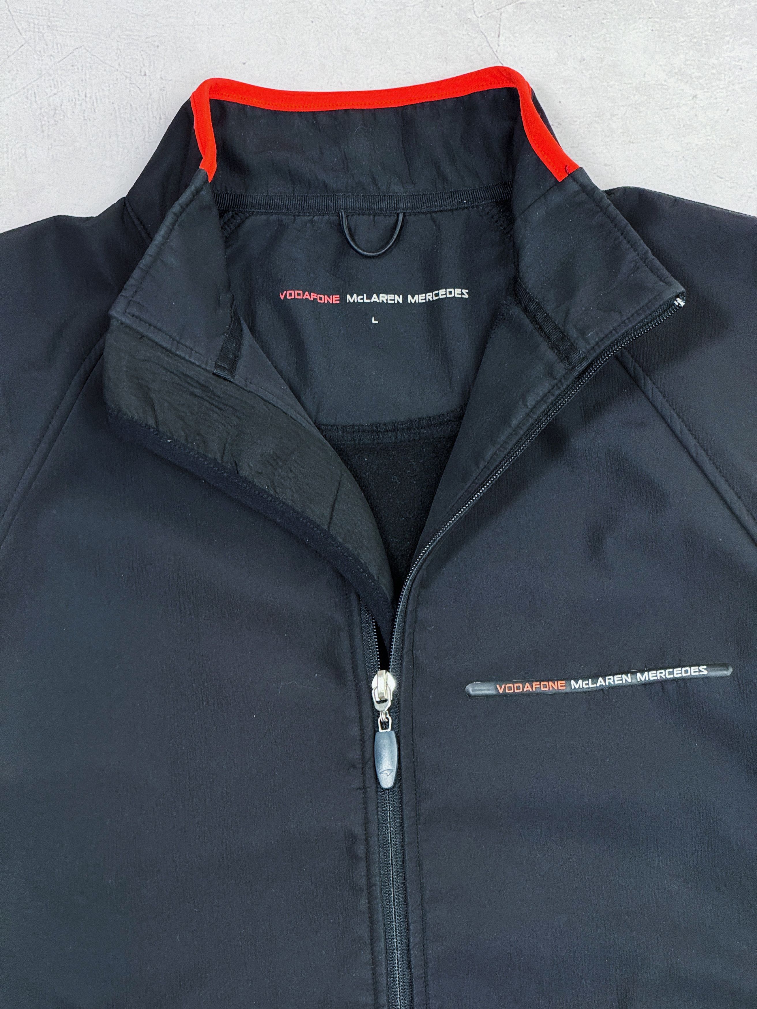 Formula 1 × Mercedes-Benz × Vintage Vodafone Mclaren Mercedes Softshell Jacket Sonax Size US L / EU 52-54 / 3 - 3 Thumbnail