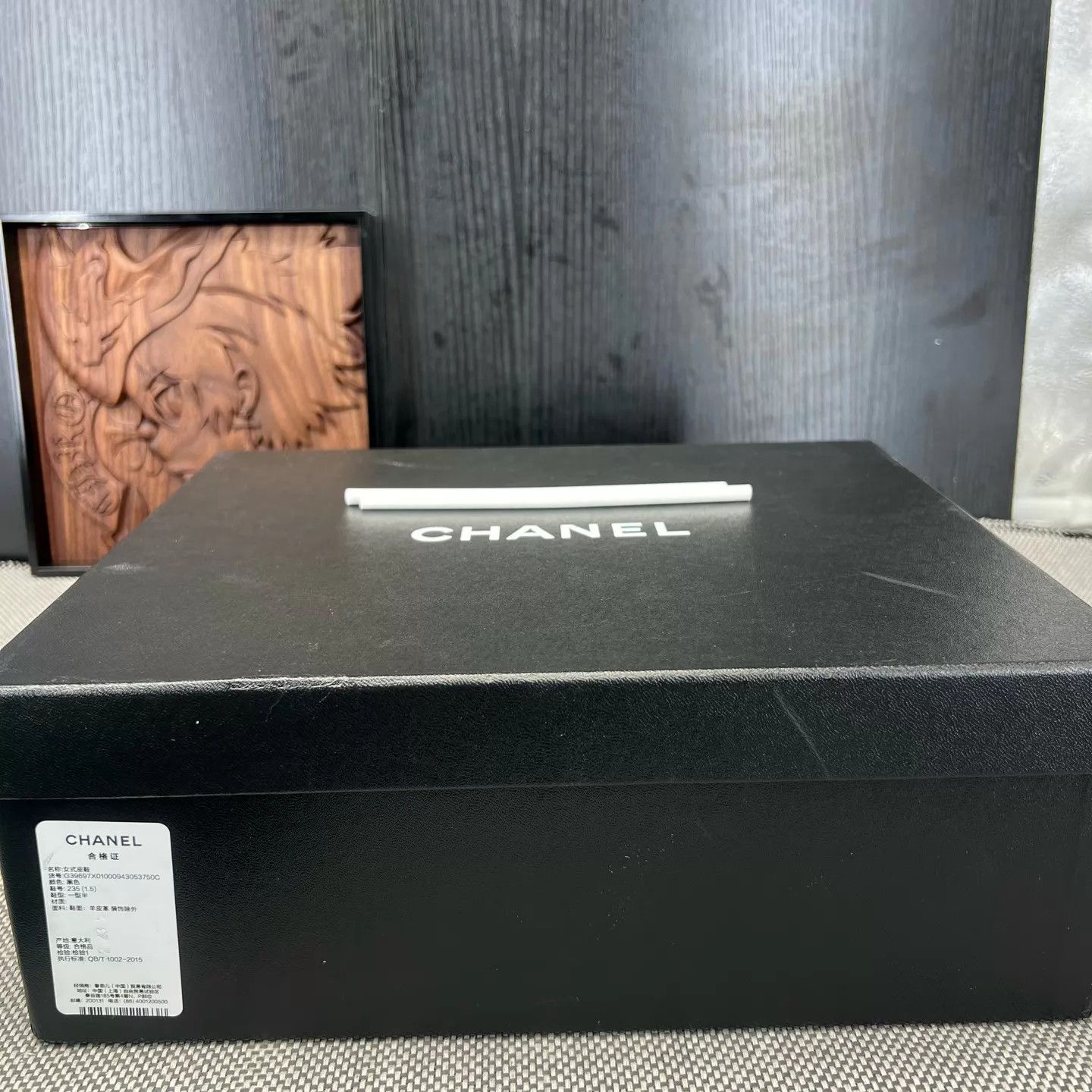 Chanel Chanel Lambskin Black & Gold 37 Near New Worn Indoors Size US 6.5 / IT 36.5 - 9 Thumbnail