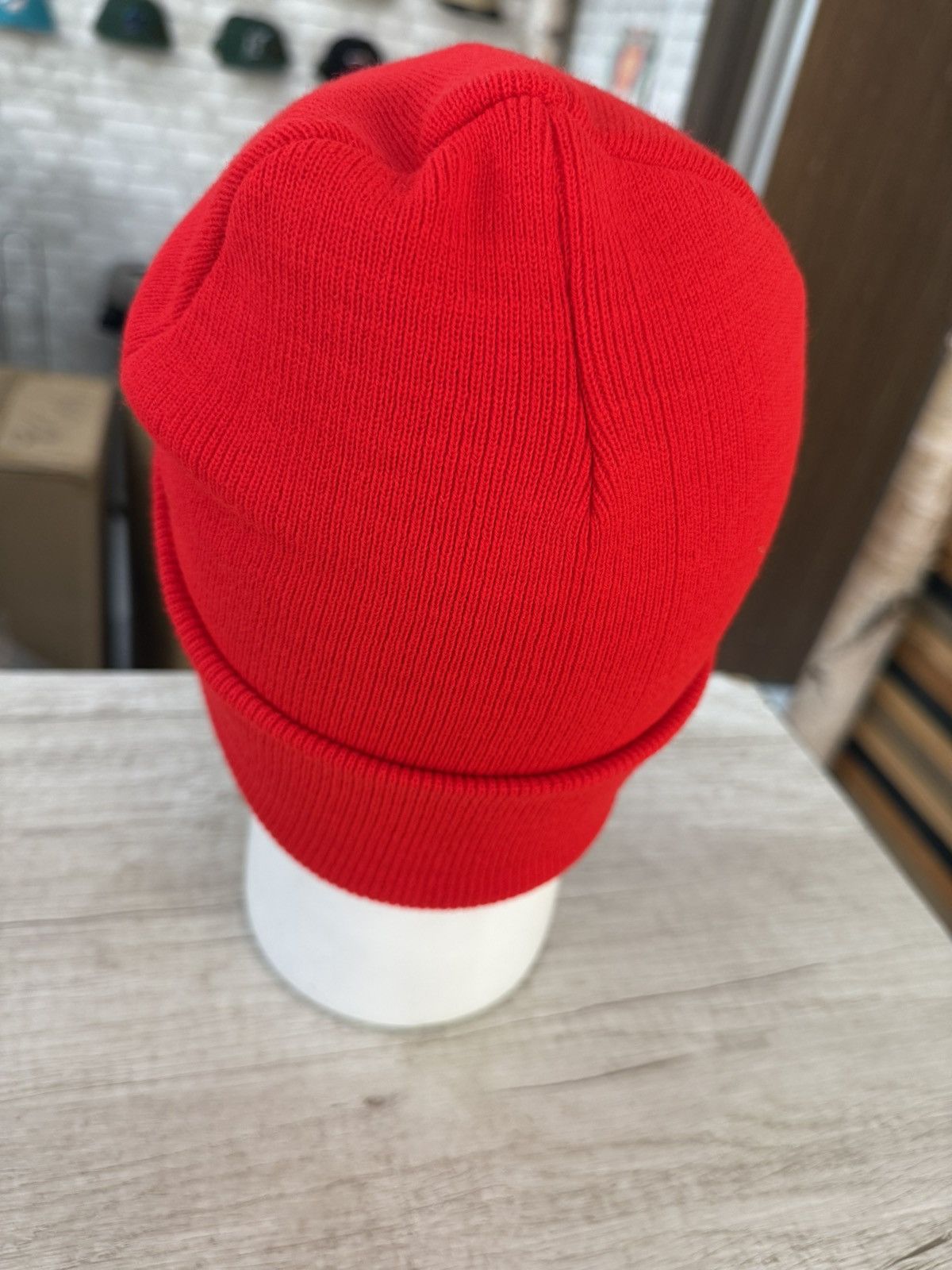 Chrome Hearts Chrome Hearts Logo Red Beanie Size ONE SIZE - 3 Thumbnail