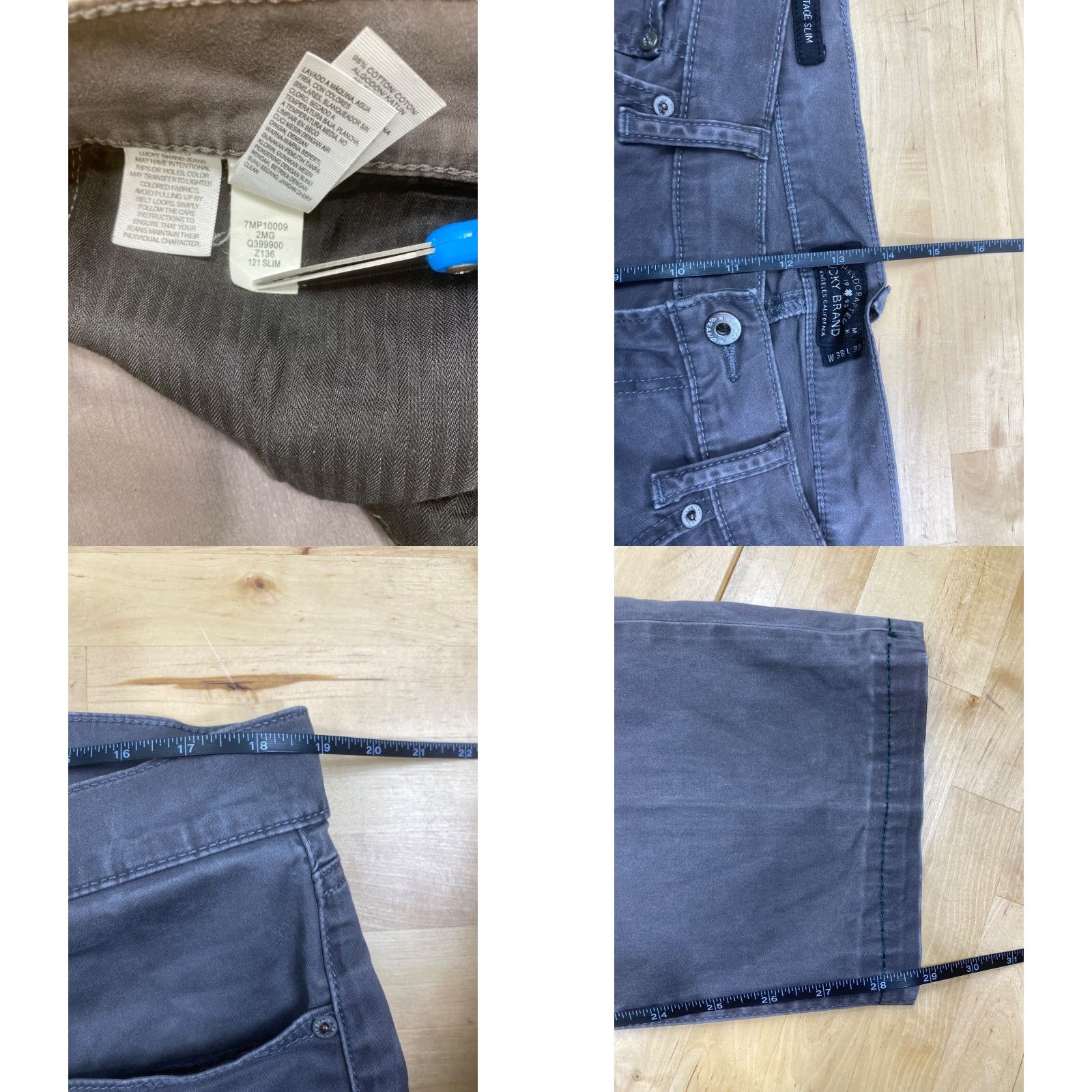 Lucky Brand Lucky Brand 121 Heritage Slim Jeans Mens 38x29 Gray Casual Slim Straight Jeans Men 38 29 Gray Lucky Brand 121 Heritage Slim Jeans Mens Size US 38 / EU 54 - 8 Thumbnail