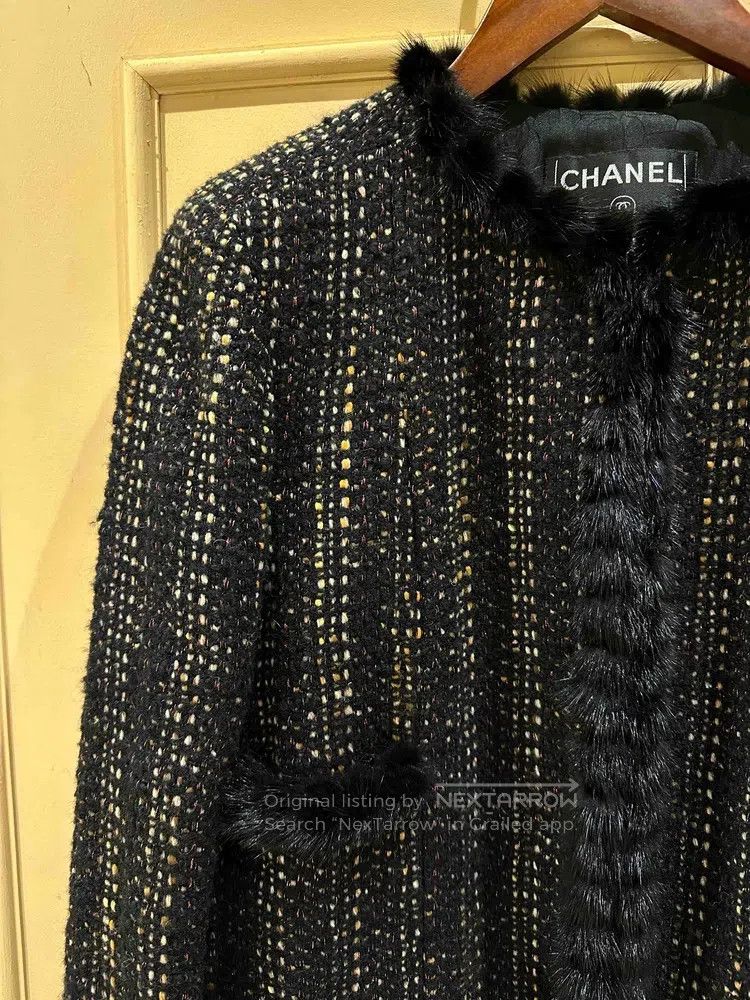 Chanel Chanel Black and brown furry coat Size XS / US 0-2 / IT 36-38 - 2 Thumbnail