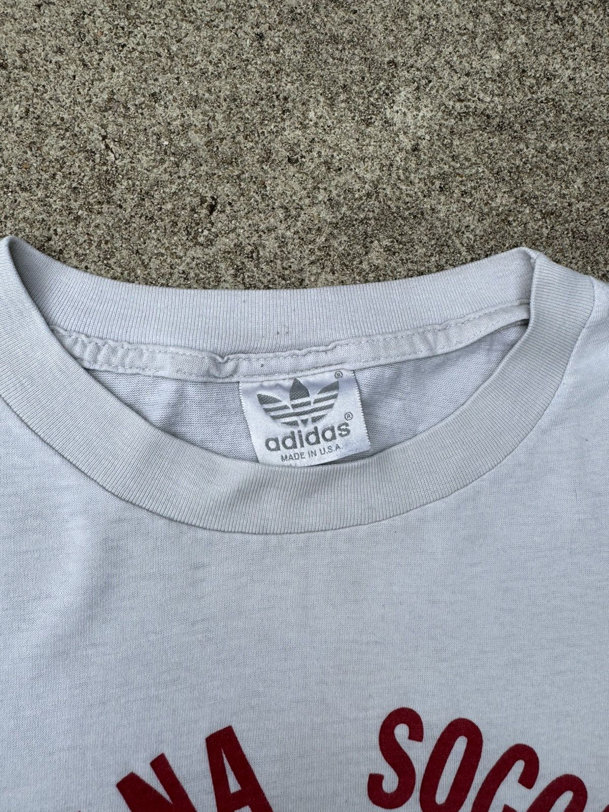 Adidas × Vintage Vtg 80’s Adidas Indiana Soccer Camp Trefoil Logo Tee sz S Size US S / EU 44-46 / 1 - 5 Thumbnail