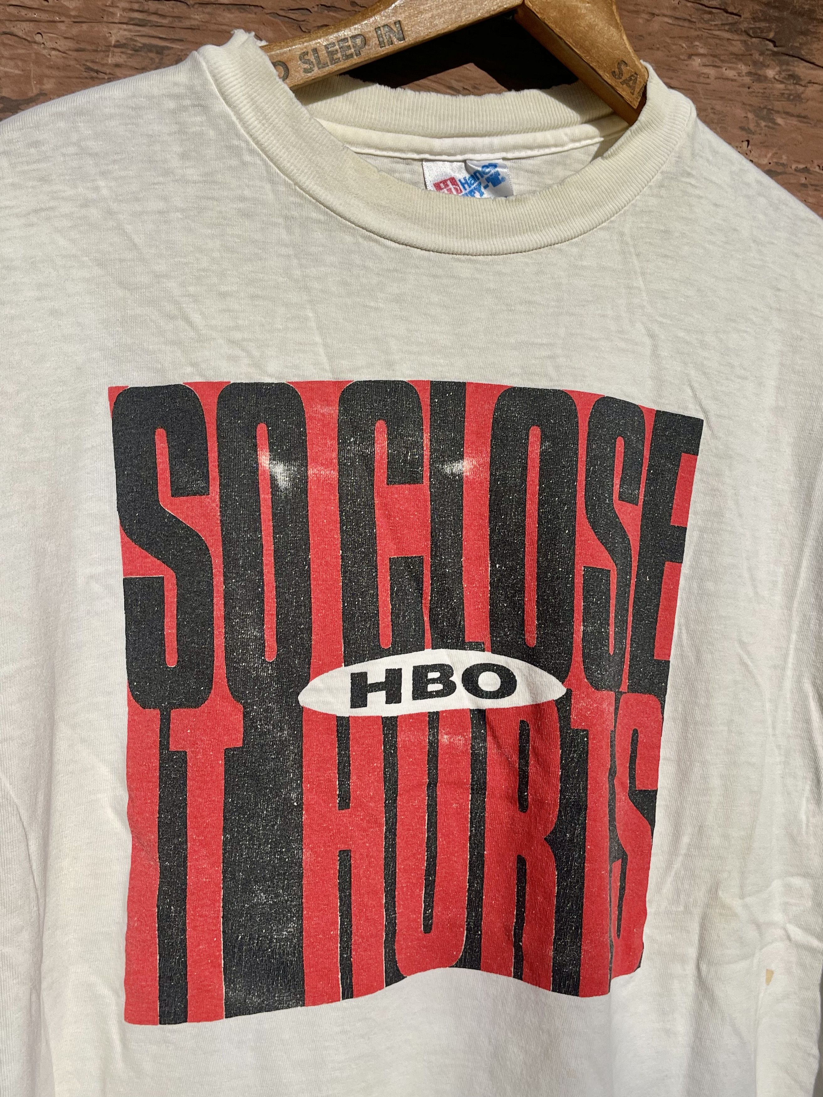 Vintage 1993 HBO Boxing Bowe Vs Dokes Vintage 90's Rap T-Shirt Size US XL / EU 56 / 4 - 10 Thumbnail