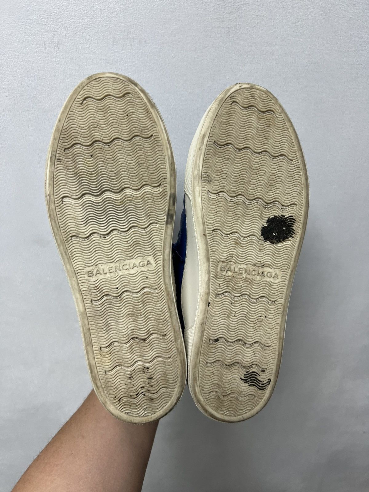 Balenciaga Balenciaga Arena Navy Blue Suede White Leather High Tops Size US 9 / EU 42 - 11 Thumbnail