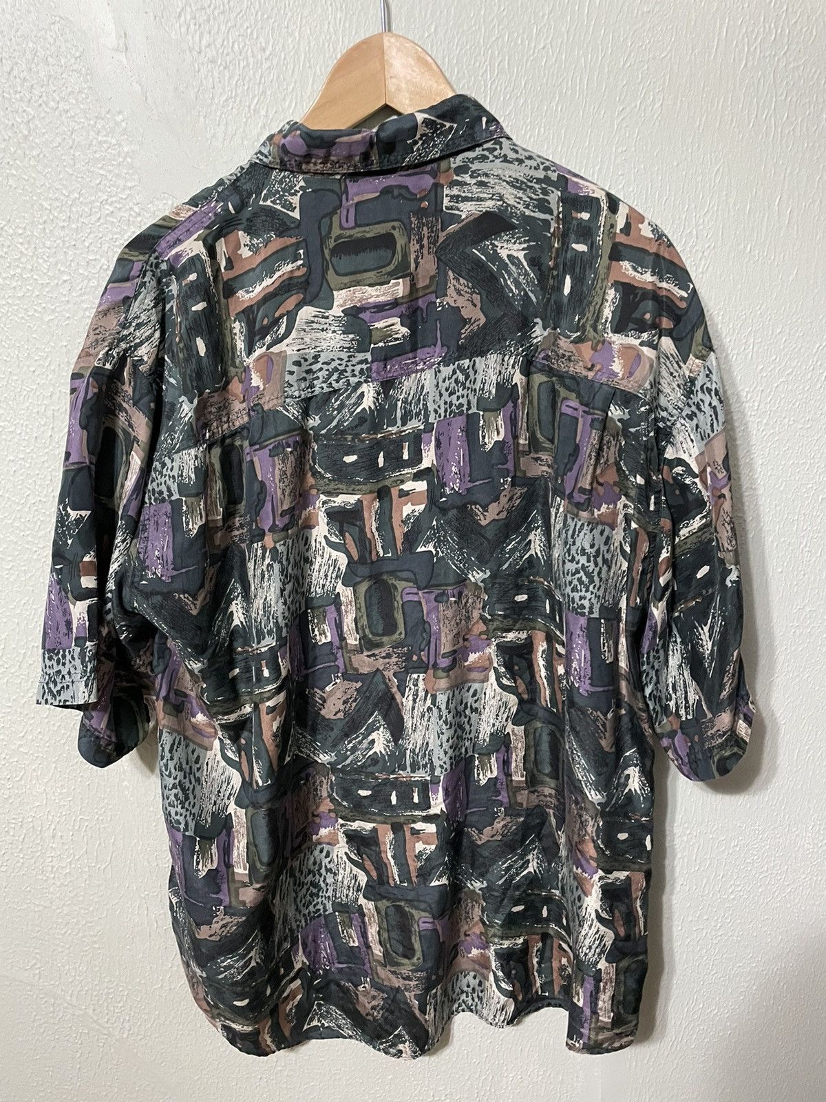 Vintage Vintage Silk Brushstroke Shirt Size US L / EU 52-54 / 3 - 1 Thumbnail