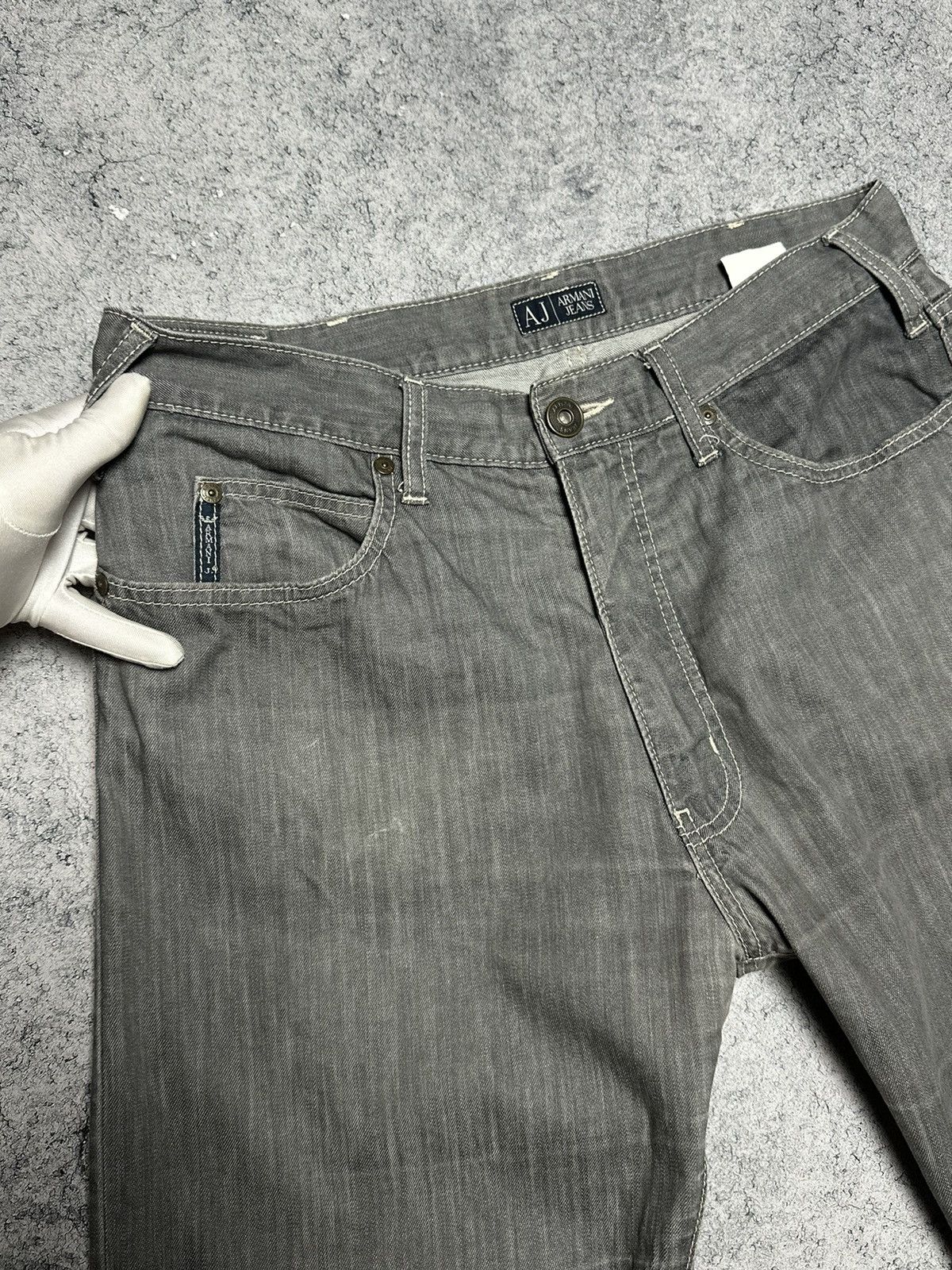 Armani Vintage Armani Jeans Metal Logo Pants Size US 34 / EU 50 - 4 Thumbnail