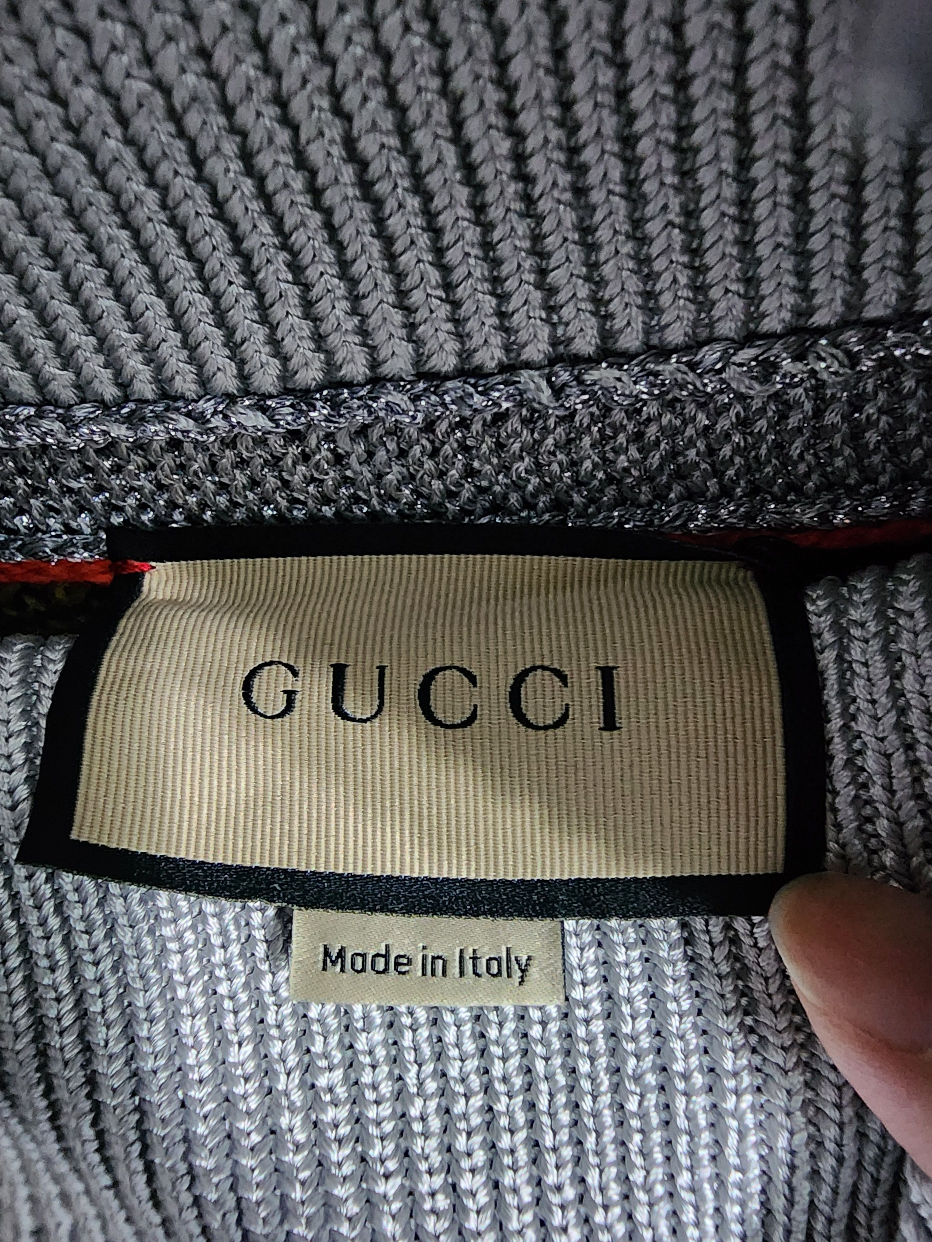 Gucci Striped Jacquard Wool Knit Sweater Size US M / EU 48-50 / 2 - 4 Thumbnail