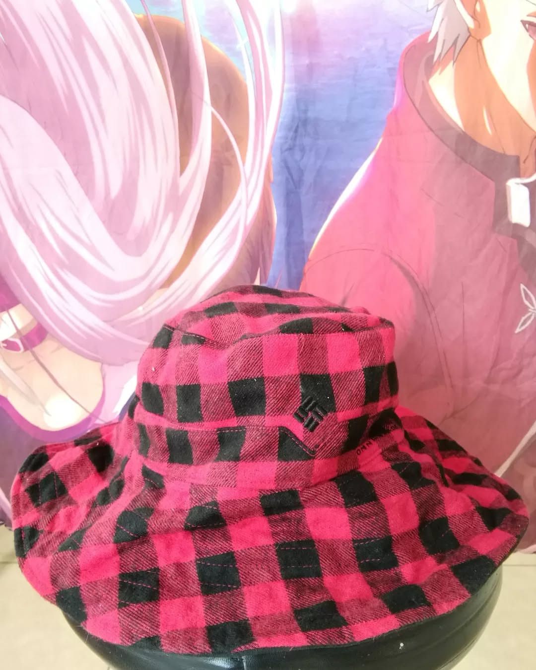 Columbia Columbia Plaid Red and Black Reversible Bucket Hat Size ONE SIZE - 1 Thumbnail
