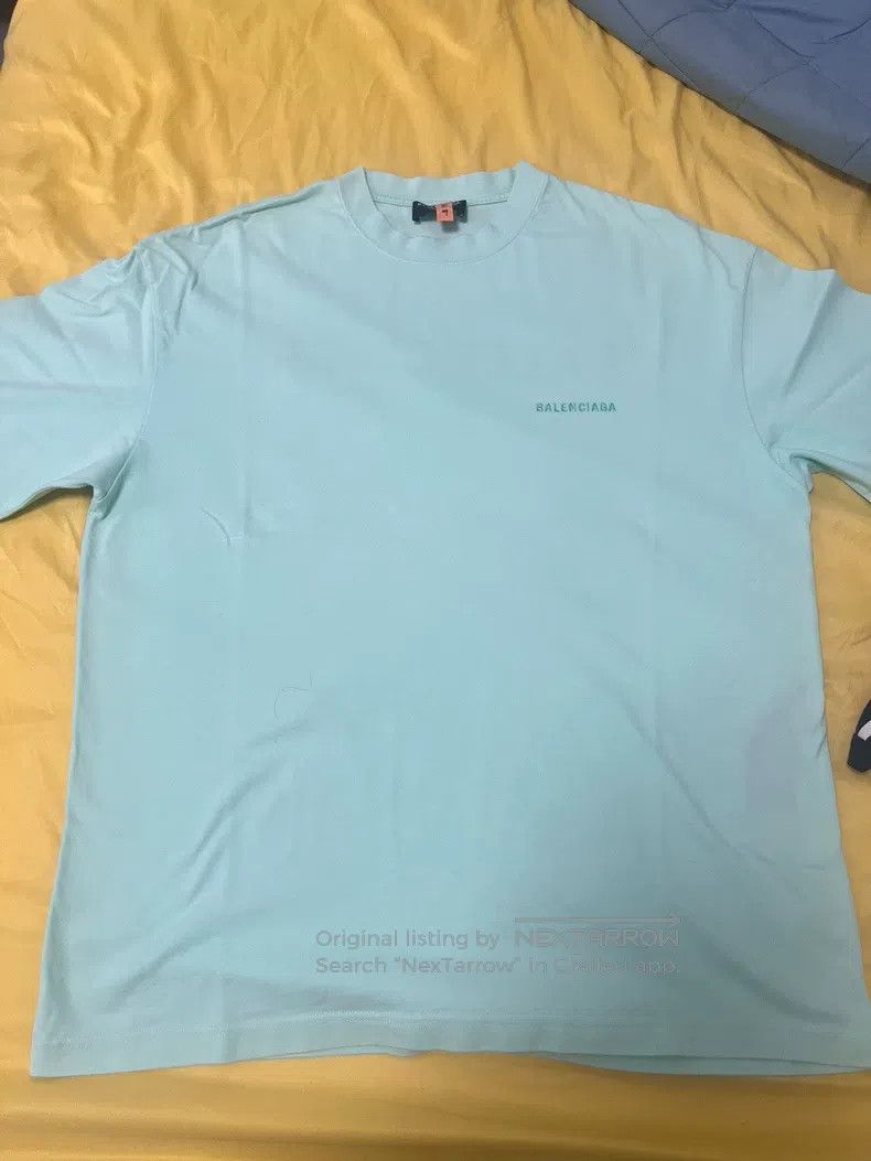 Balenciaga Balenciaga Mint Green Short Sleeve T-Shirt, Size M Size US M / EU 48-50 / 2 - 1 Thumbnail