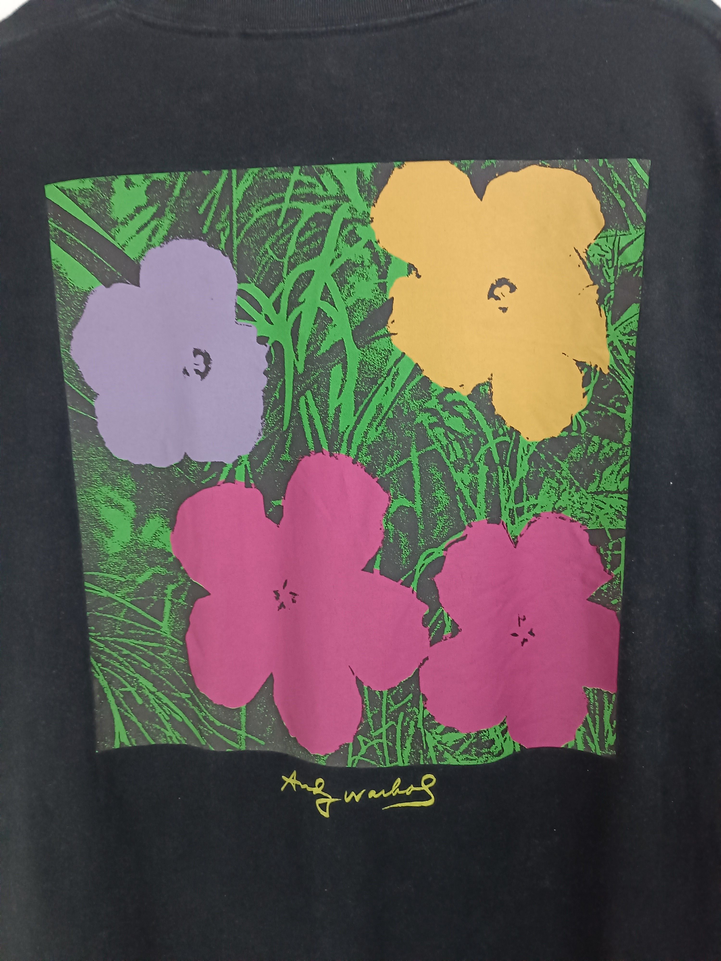 Andy Warhol VINTAGE ANDY WARHOL FLOWERS UNIQLO RELEASE VERY RARE ART TEE Size US XL / EU 56 / 4 - 9 Thumbnail