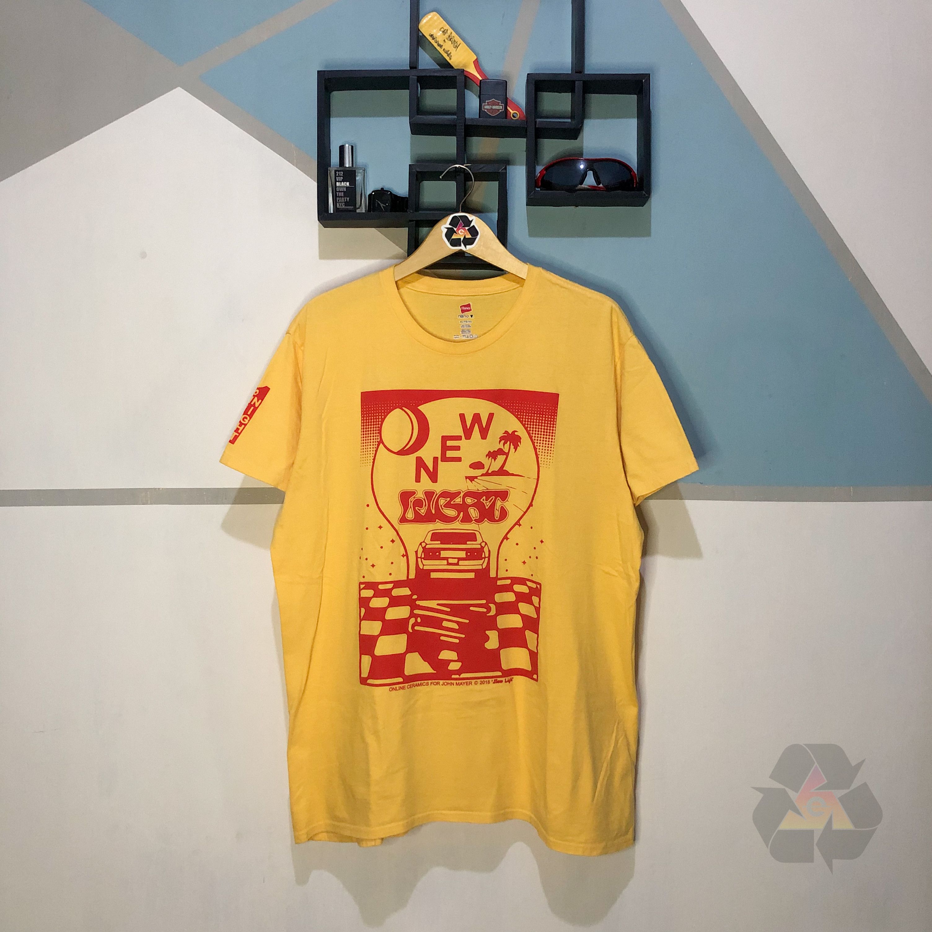 John Mayer × Online Ceramics Online Ceramics John Mayer New Light Promo T-Shirt Graphic Size US XL / EU 56 / 4 - 2 Thumbnail