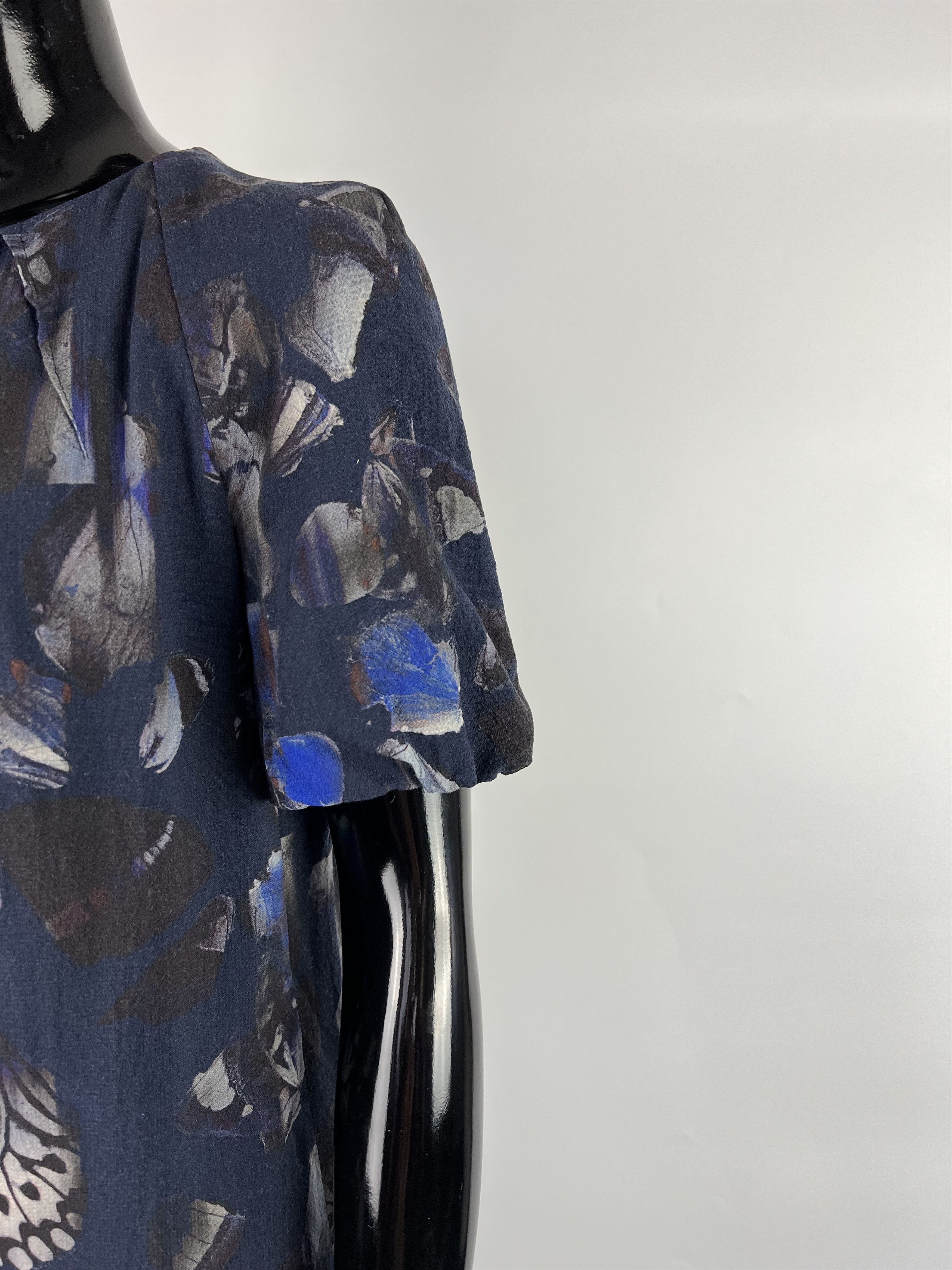 Akris Akris Baterfly Print Wool Dress Size XS Size XS / US 0-2 / IT 36-38 - 8 Thumbnail