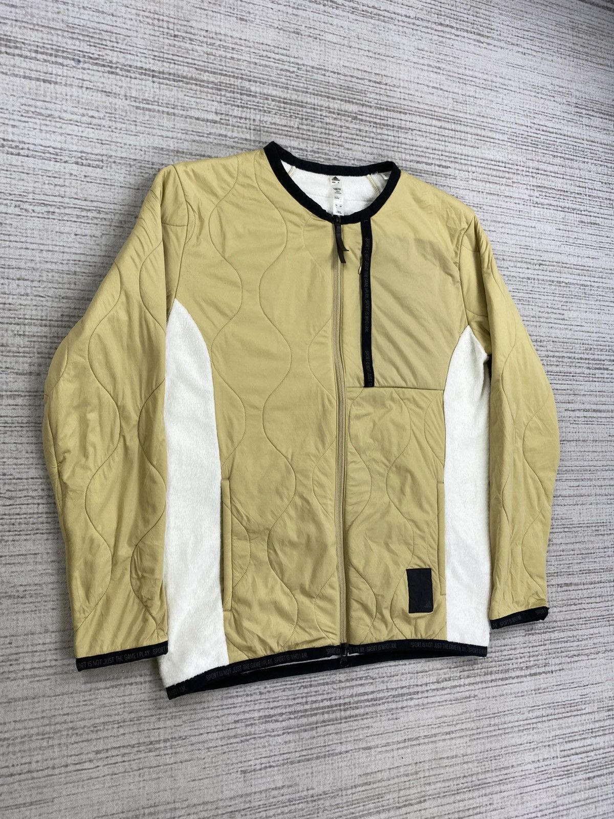 Adidas × Vintage Vintage Adidas Quilted Zipper Jacket Size US M / EU 48-50 / 2 - 3 Thumbnail