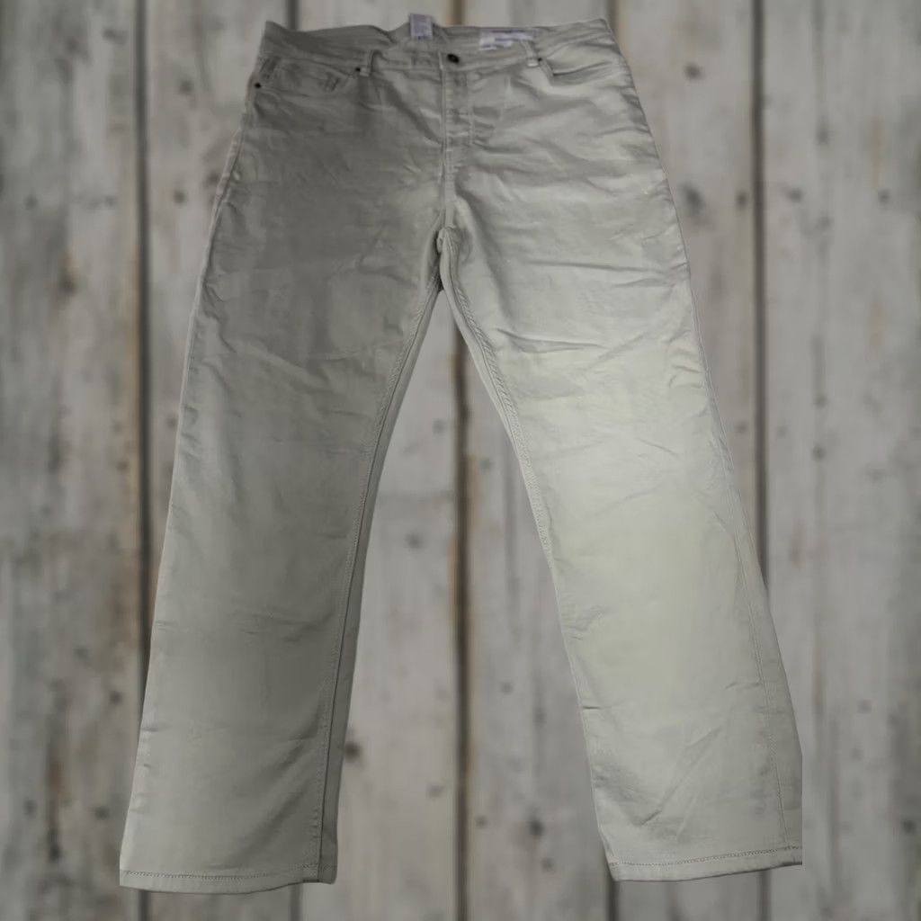 Vintage The Perfect Jean NYC Jeans Mens 40x30 Khaki Slim Thick Denim High Rise Comfort Biker Utility Preppy Work Mens Size US 40 / EU 56 - 1 Thumbnail