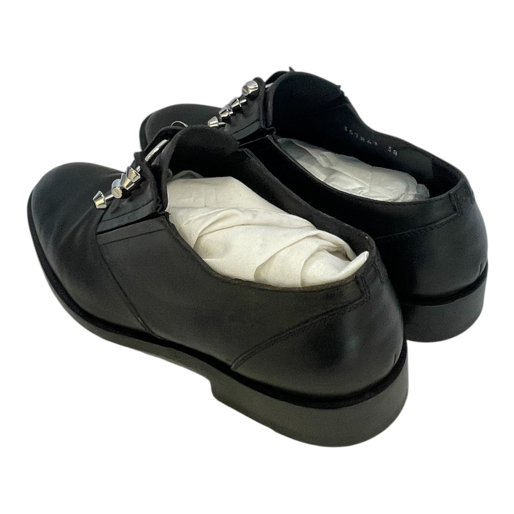 Balenciaga Bolt Motif Leather Derbies Size US 8 / IT 38 - 2 Thumbnail